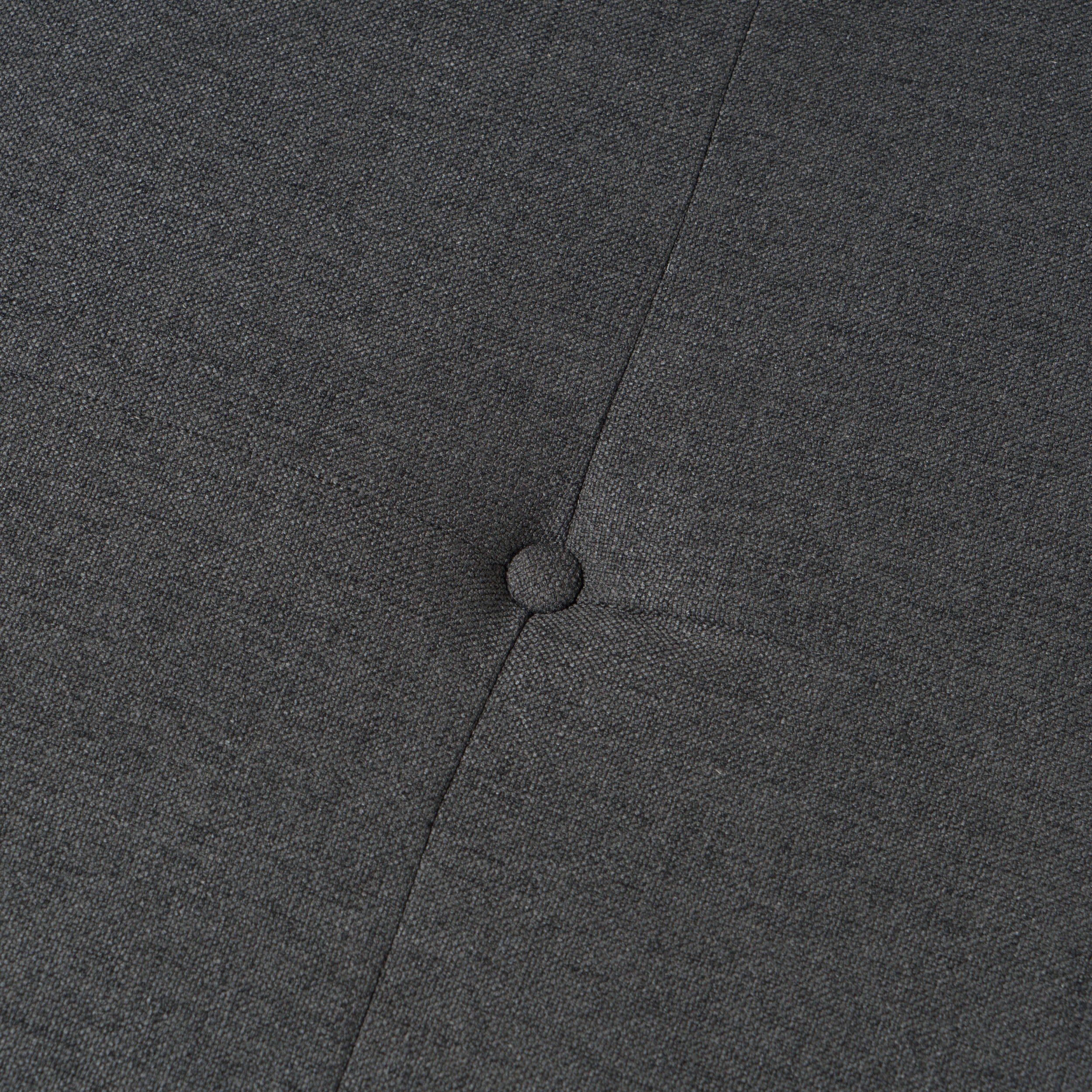 Lou Mid-Century Oxford Gray Fabric Ottoman - furnishings