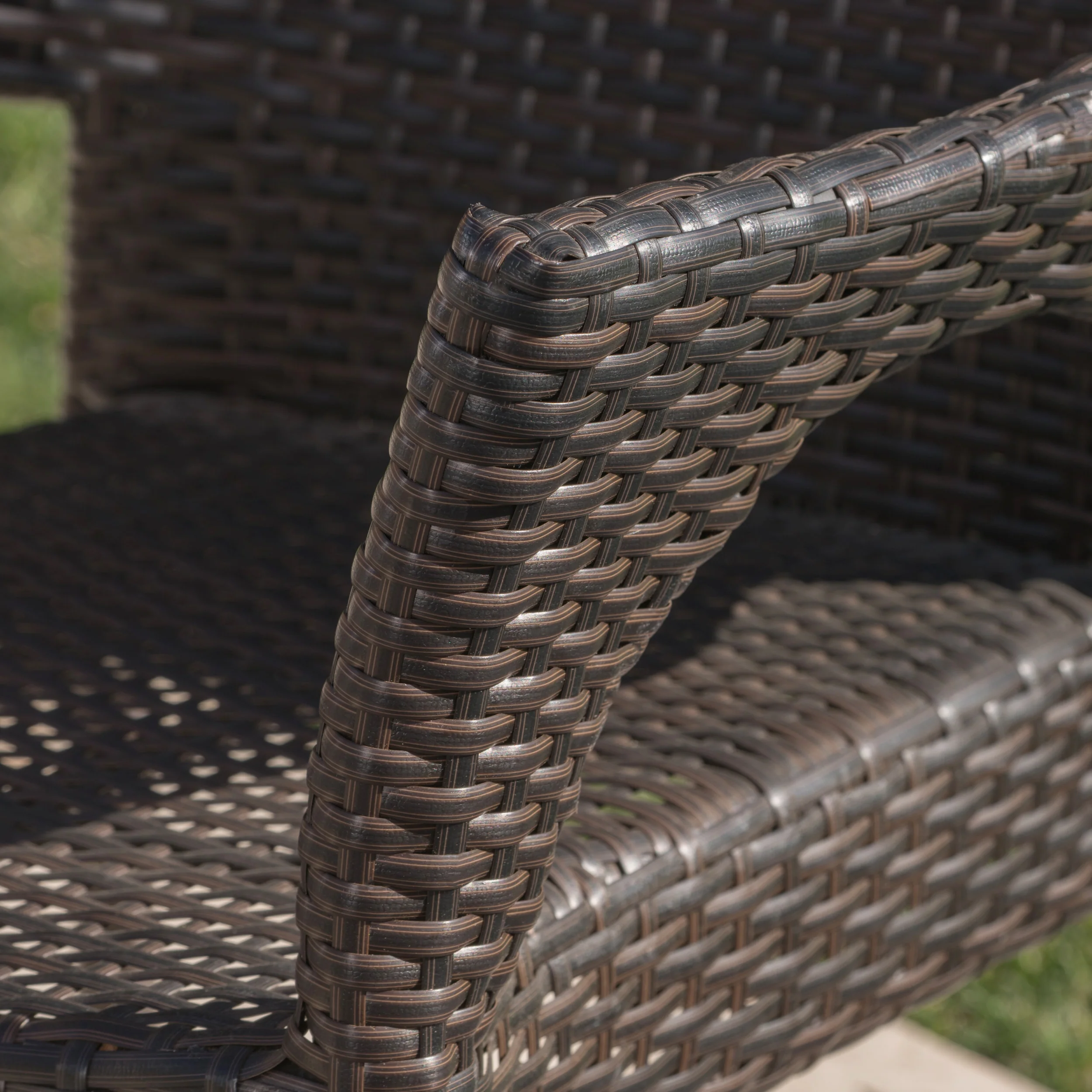 Flora Outdoor 6 Piece Rustic Metal and Sandblast Finished Wood Dining Set - furnishings