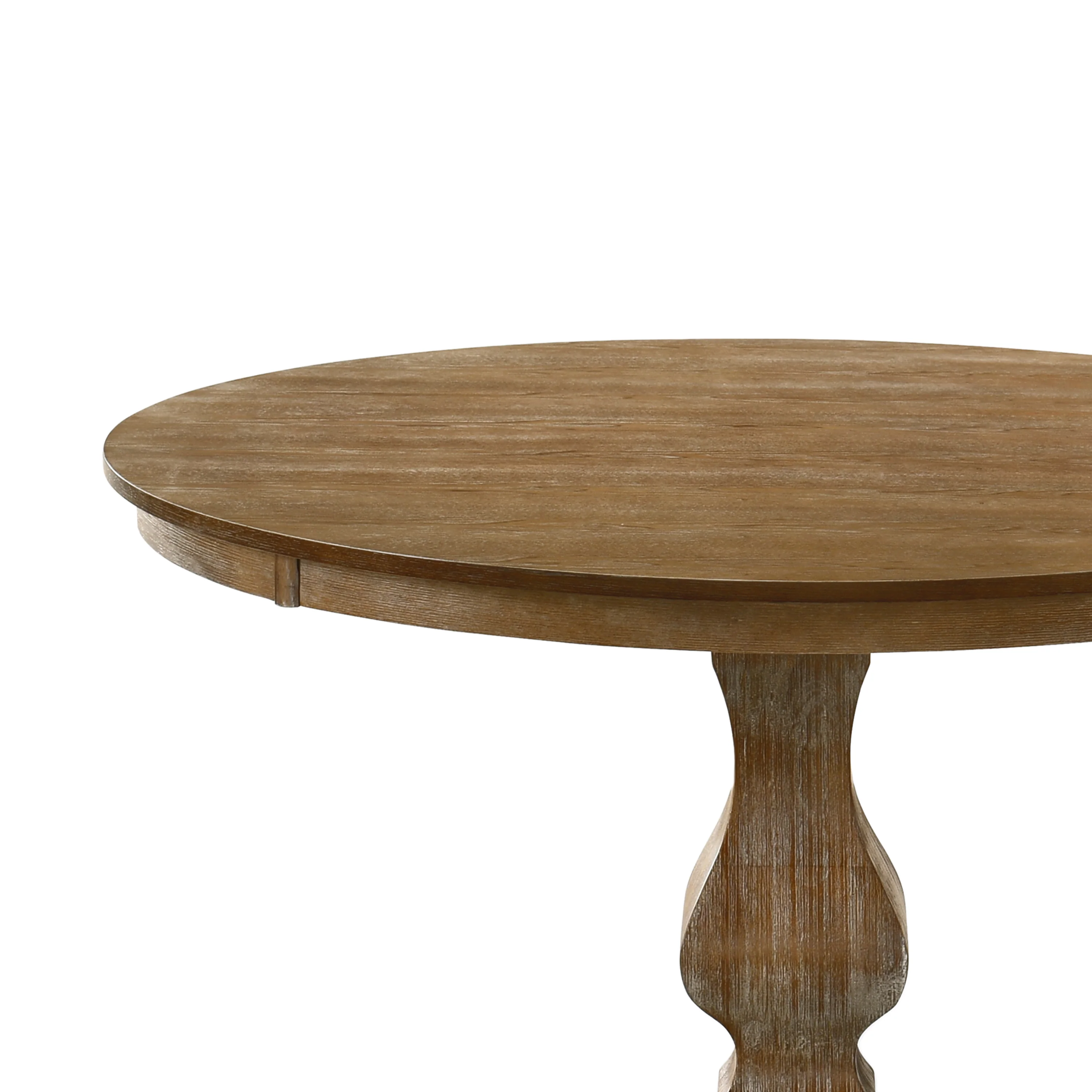 Remuda Rustic Wood Circular Dining Table - furnishings