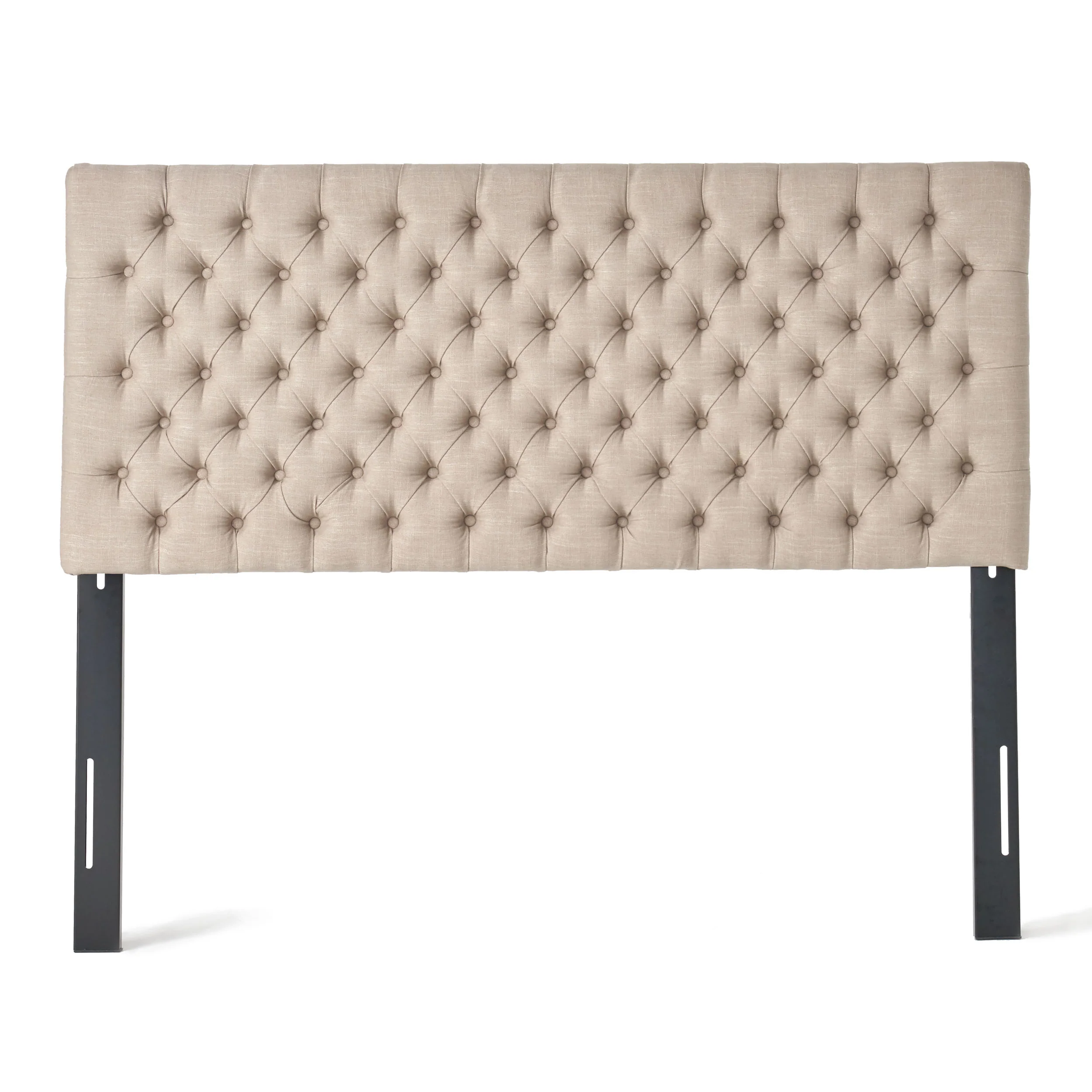 Holland Queen/Full Sandy Beige Fabric Headboard - furnishings