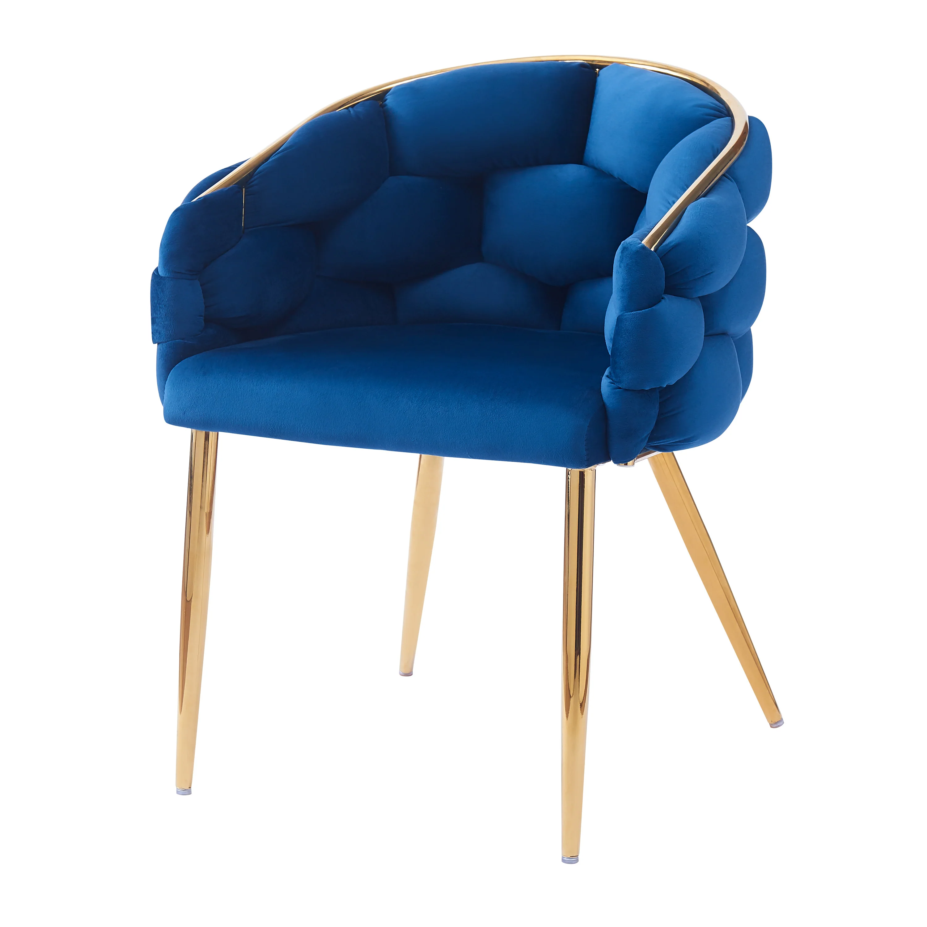 Cotorro Velvet Barrel Design Accent Chairs - furnishings