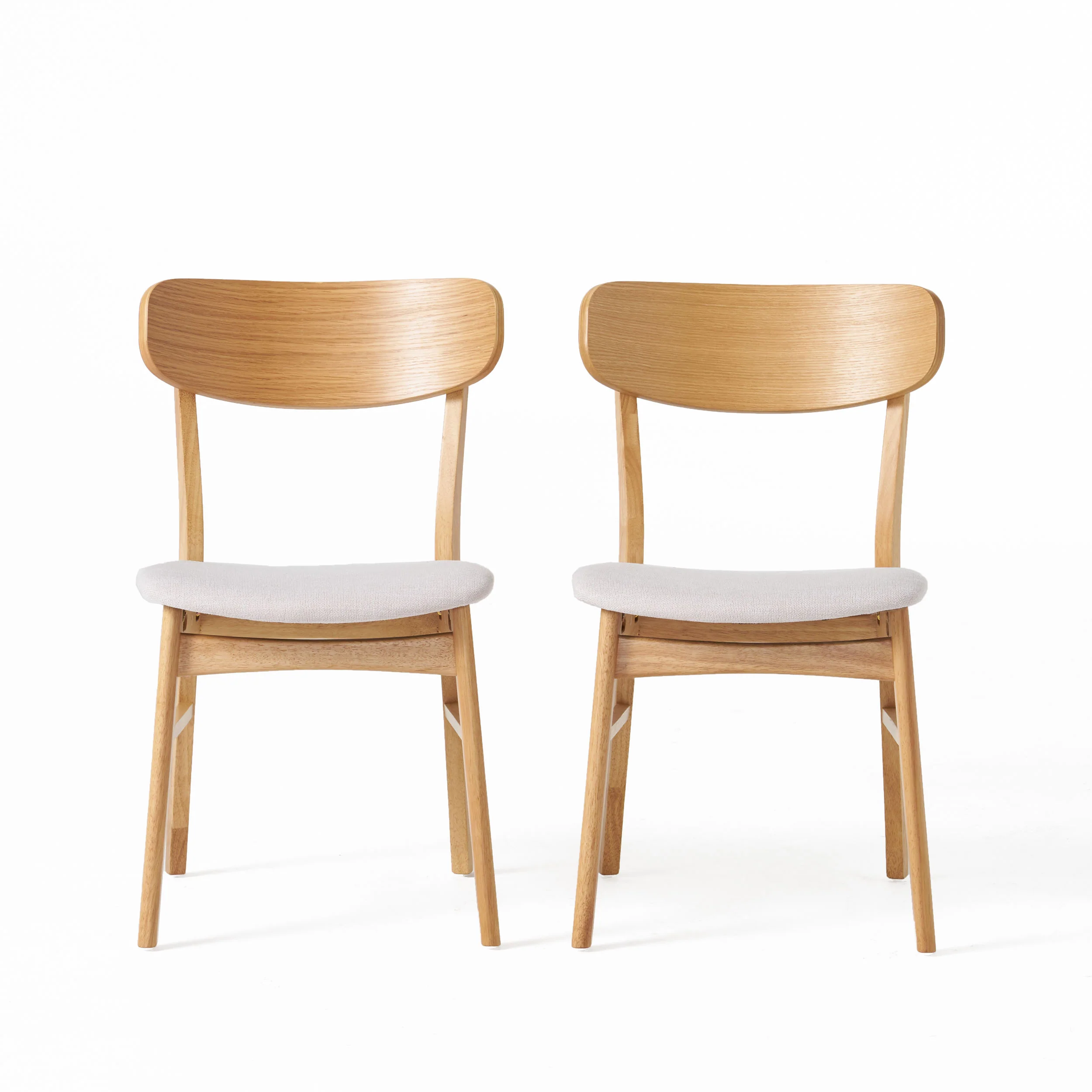 Lucille Fabric/ Wood Finish Dining Chair (Set of 2) - furnishings