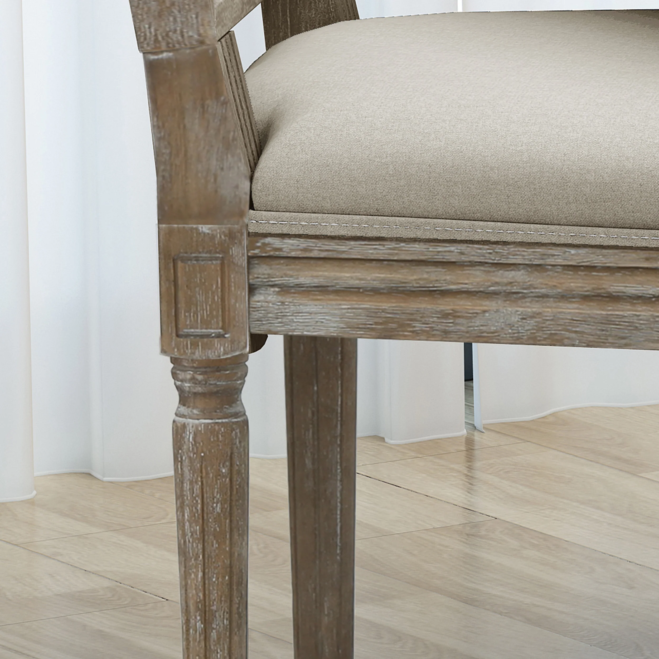 Margaret Traditional Fabric Dining Chairs (Set of 2) - furnishings