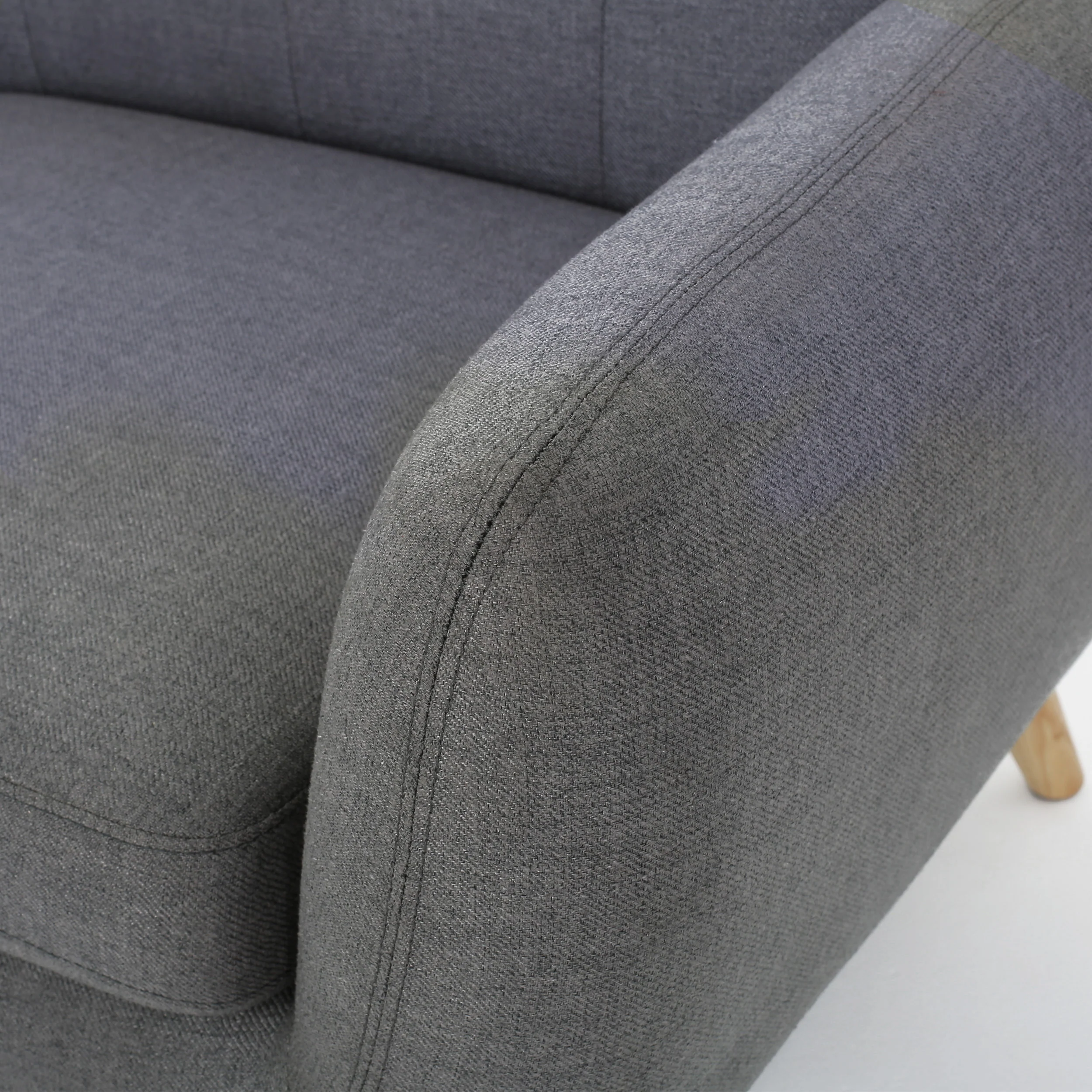 Joseline Mid Century Modern Petite Fabric Love Seat - furnishings