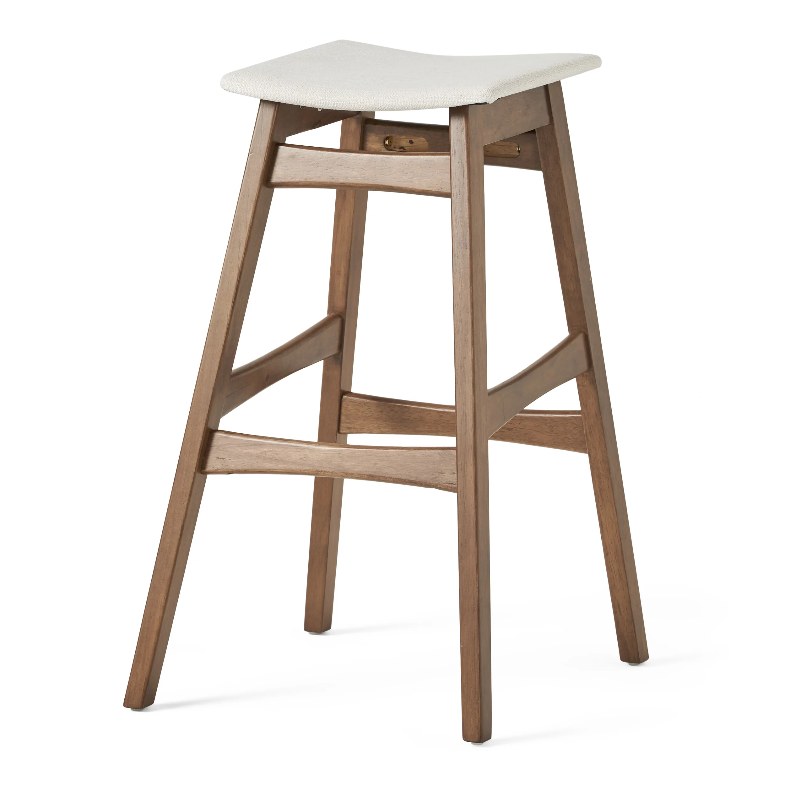 Simi Natural Walnut Finish Circular 5 Piece Bar Height Dining Set - furnishings