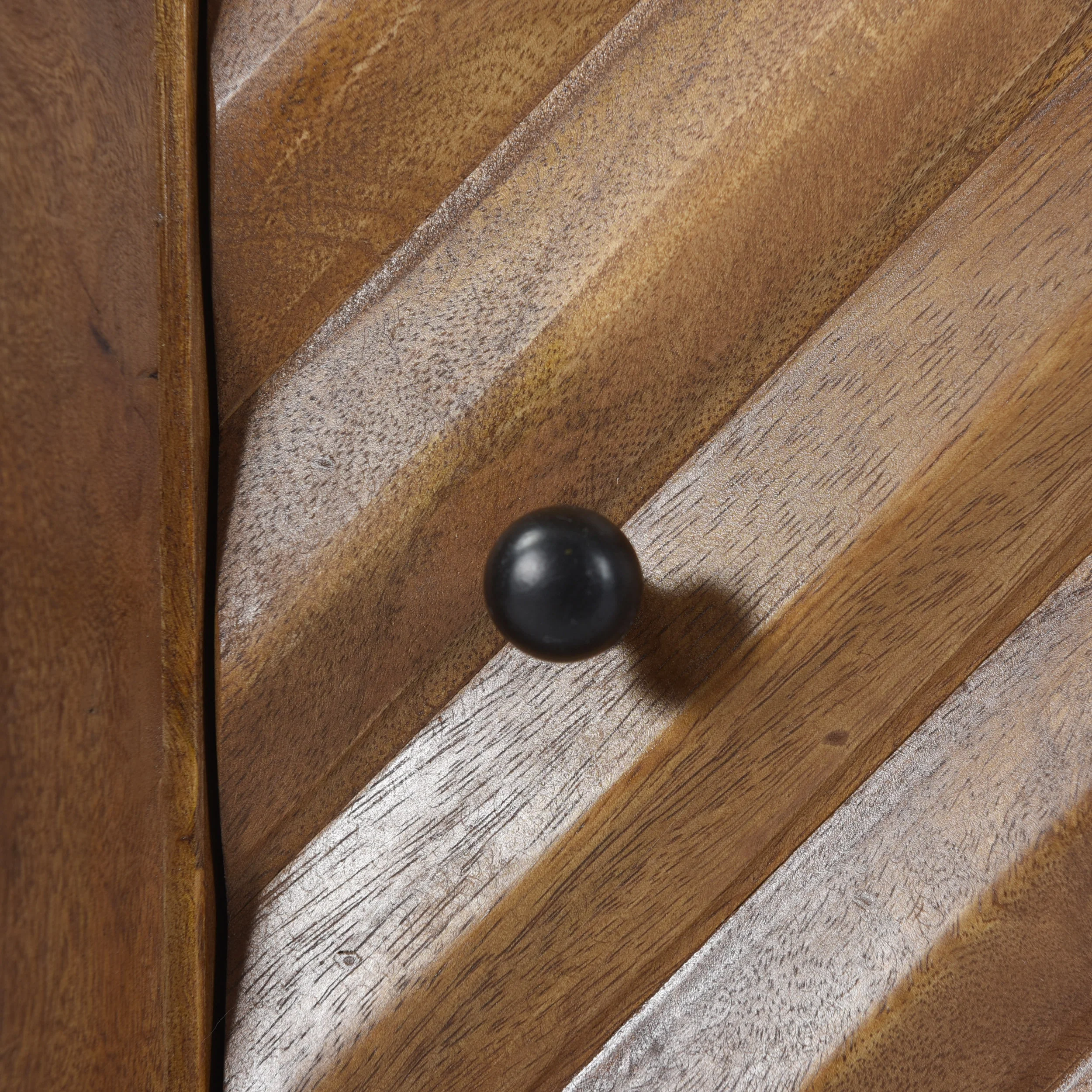 Riha Mid-Century Modern Mango Wood Cabinet - furnishings