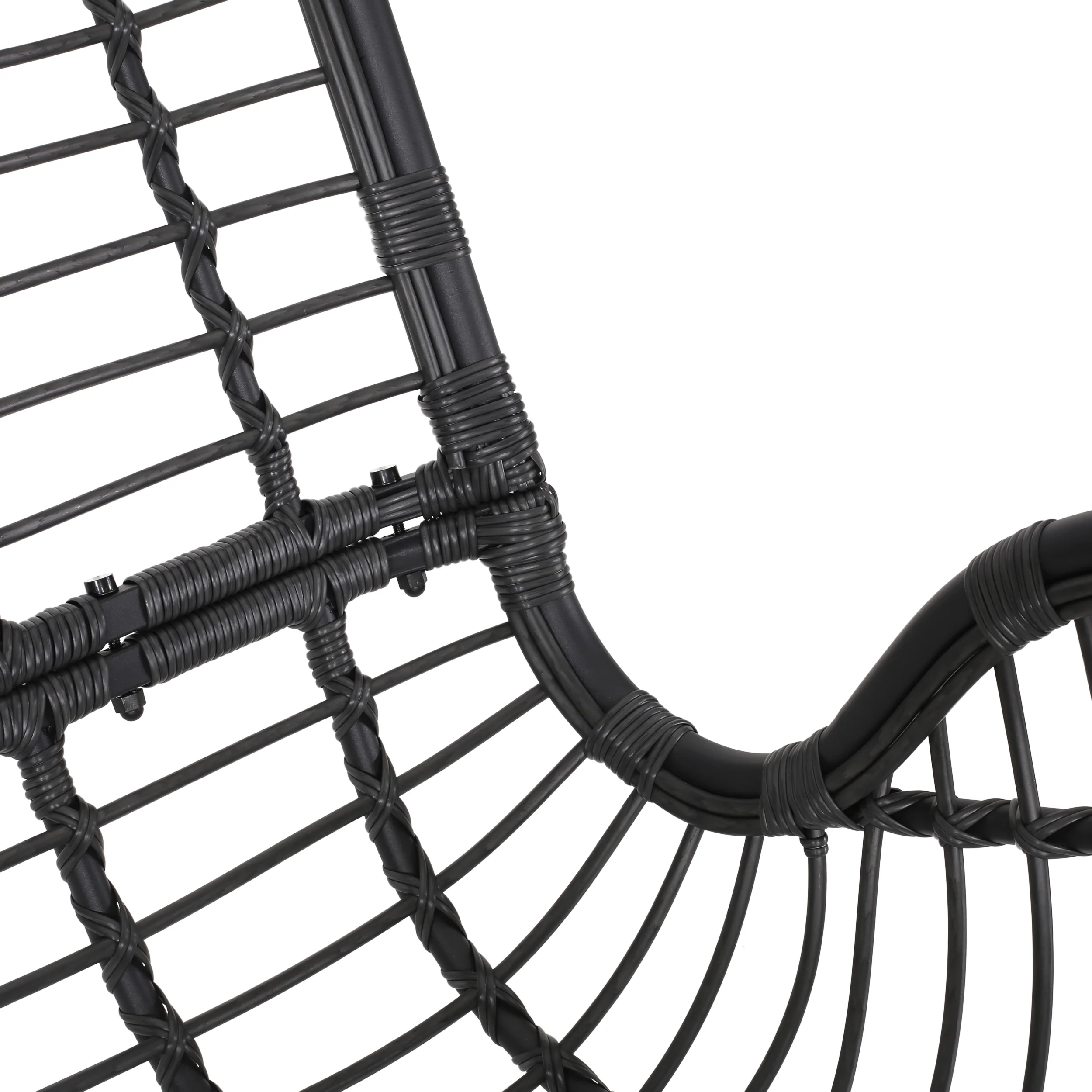 Matthew Outdoor Wicker Porch Swing with Cushions - furnishings