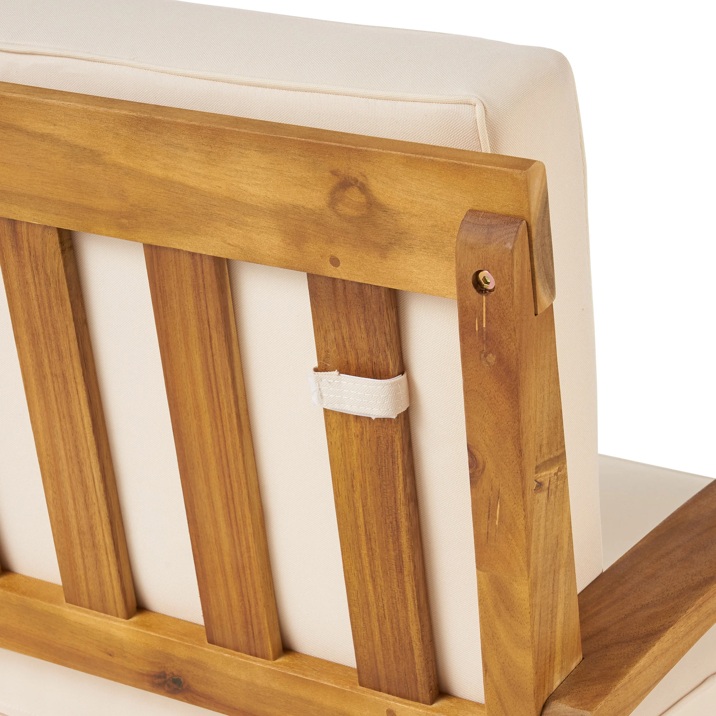 Peyton 4 Pc Acacia Wood Chat Set w/ Water Resistant Cushions - furnishings