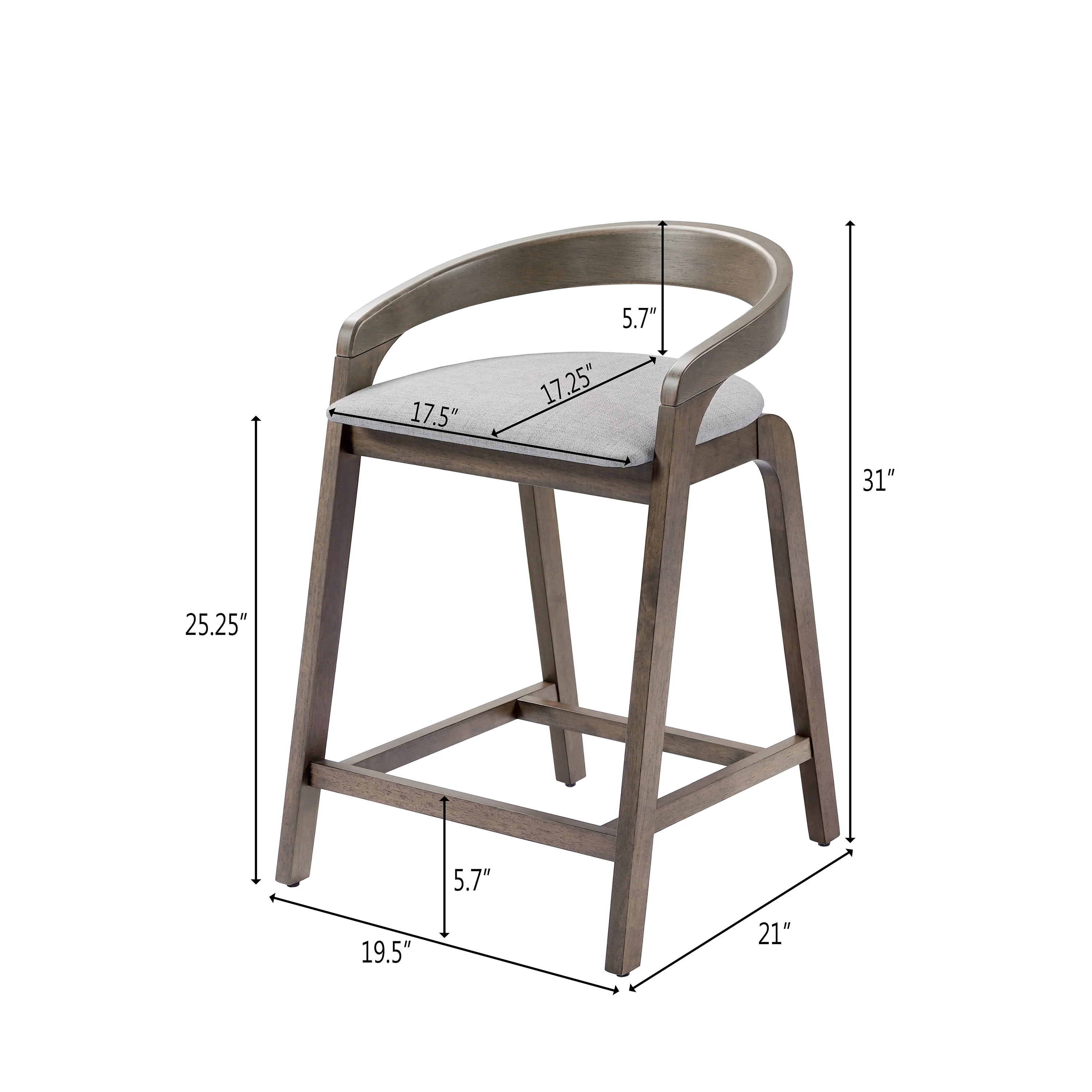 Evereste Counter Stools with Cushions - furnishings