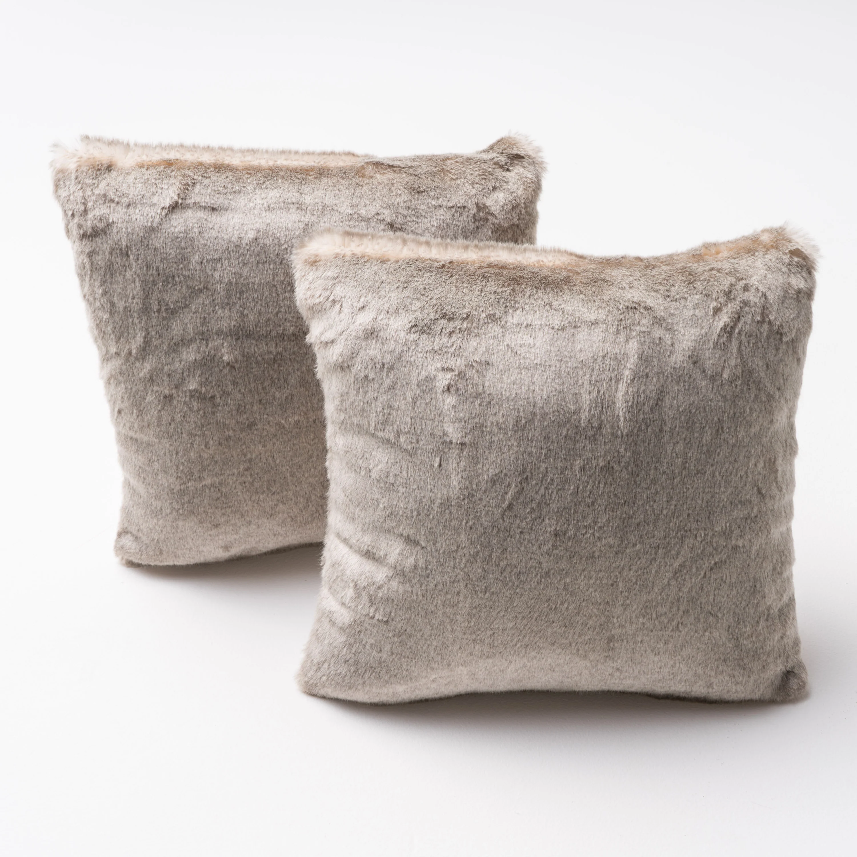 Ellison Modern Glam Faux Fur Throw Pillow - furnishings
