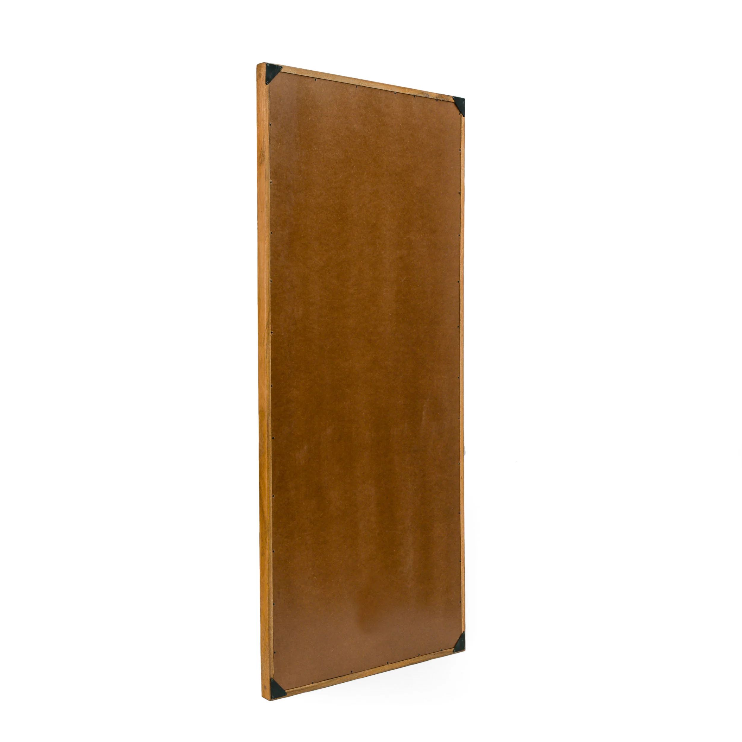 Miske Rustic Handcrafted Mango Wood Standing Mirror, Natural - furnishings
