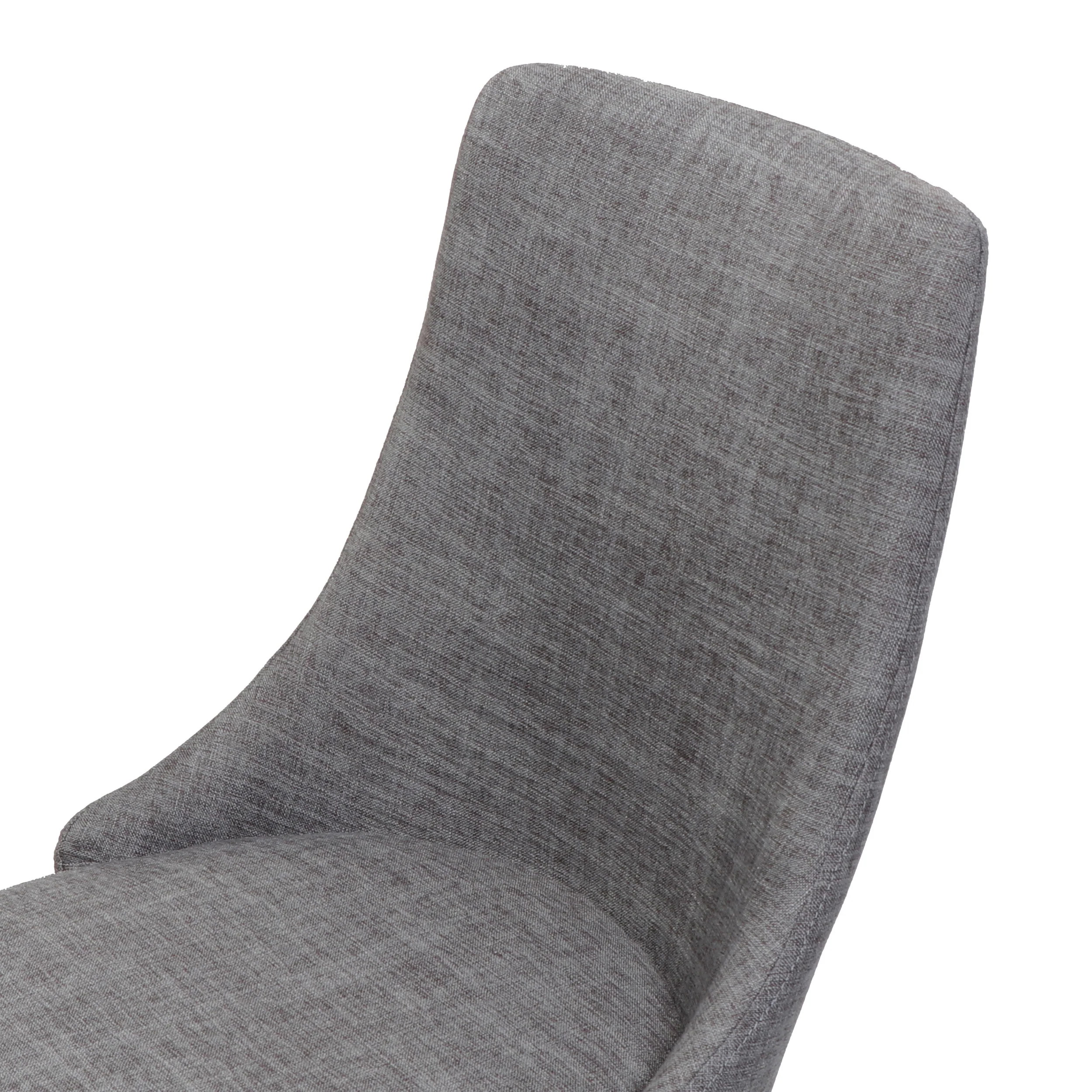 Soloman Mid Century Fabric Dining Chairs with Wood Finished Legs - Set of 2 - furnishings
