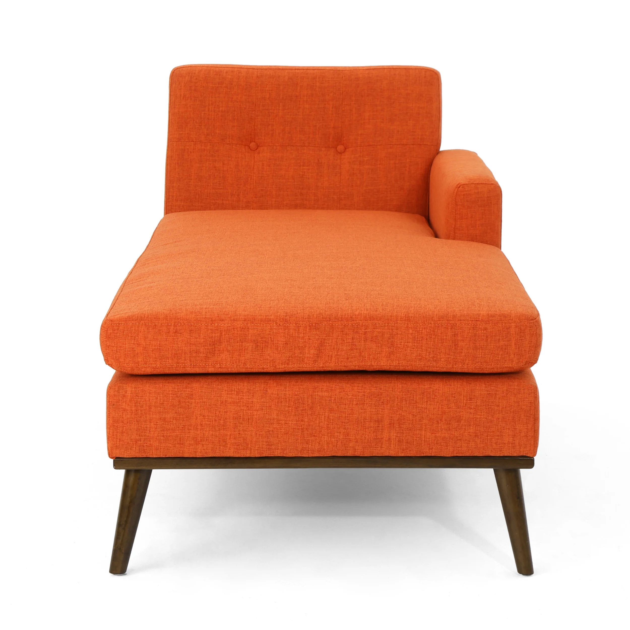 Sophia Mid-Century Modern Fabric Chaise Lounge - furnishings