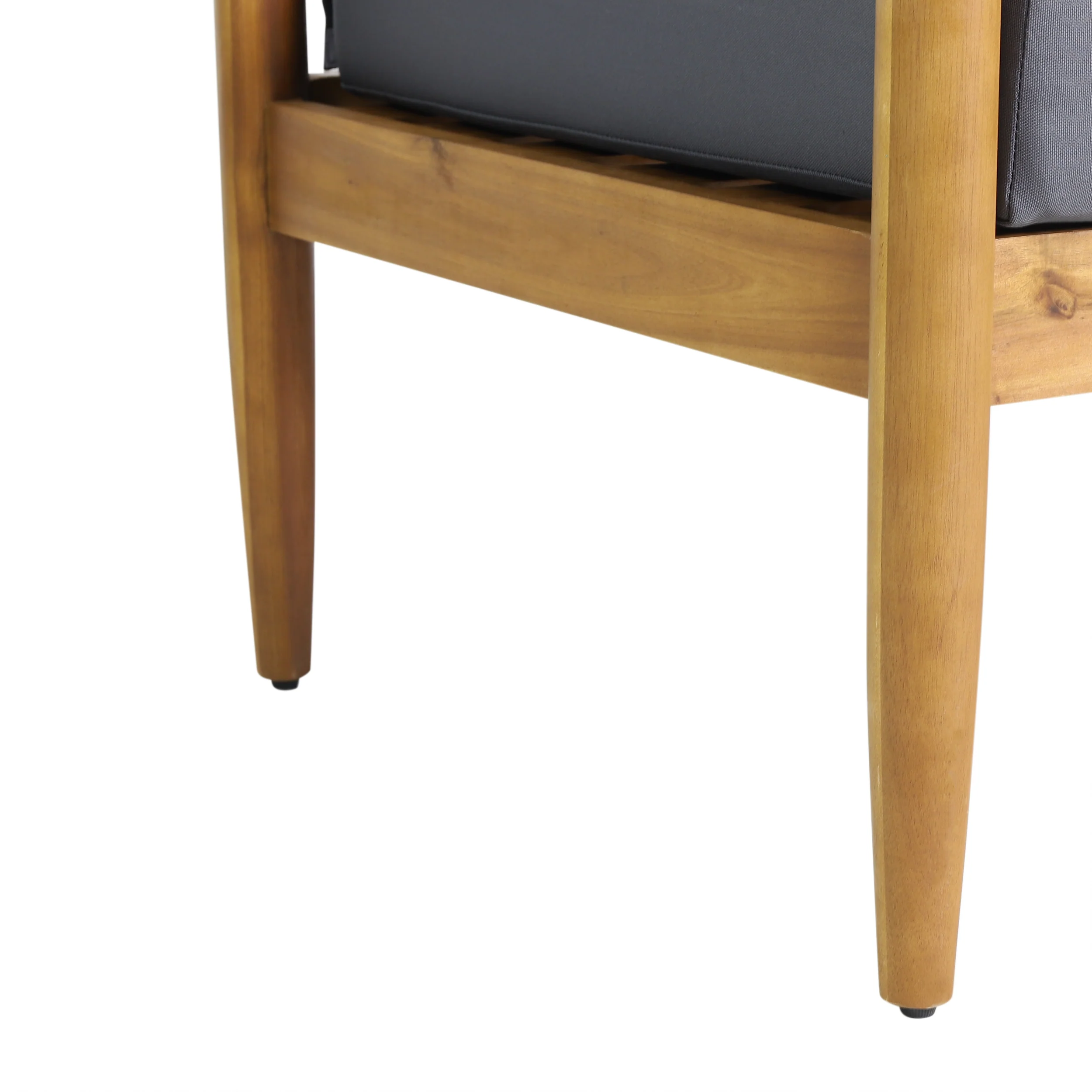 Plumb Outdoor Acacia Wood Loveseat - furnishings