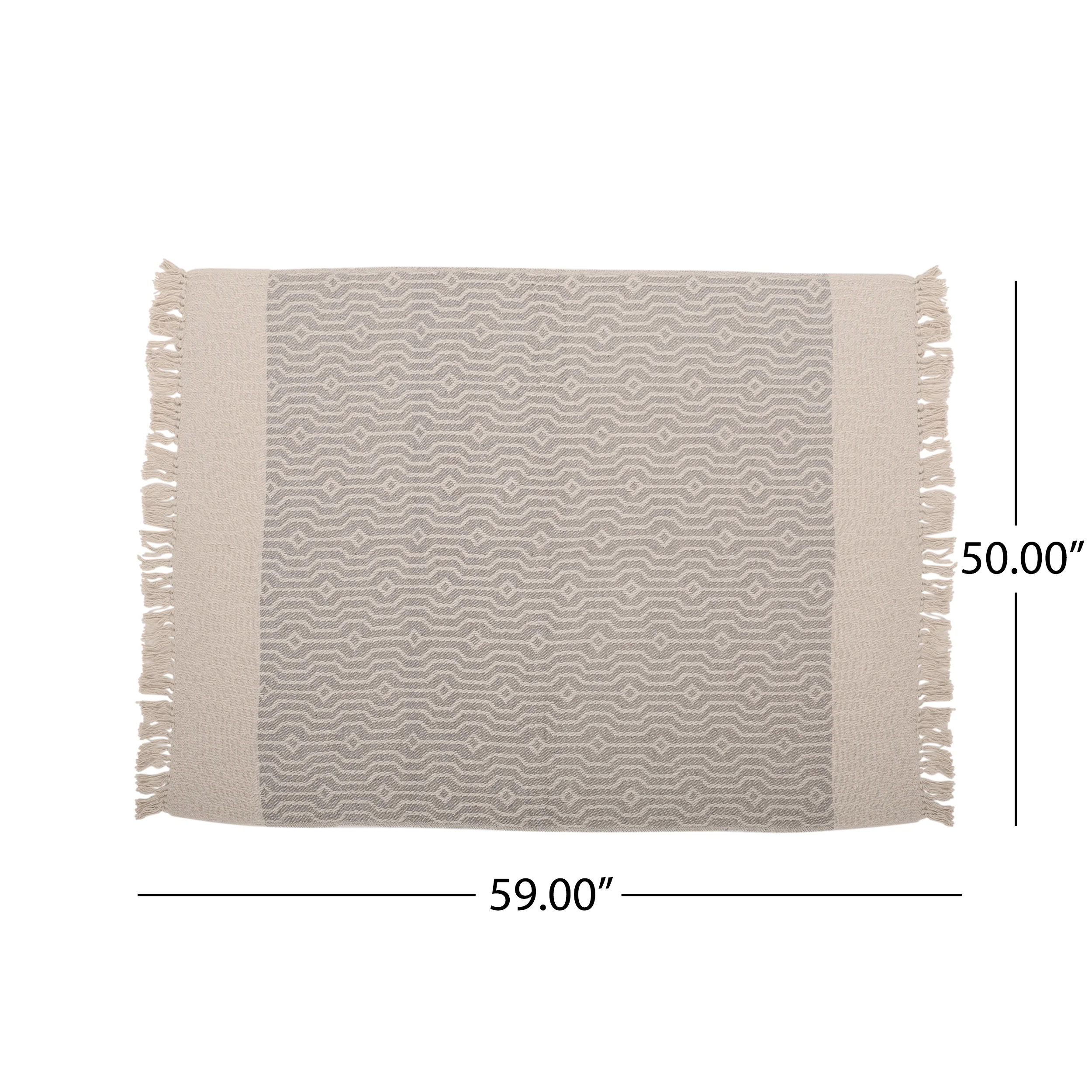 Quillen Boho Cotton Throw Blanket - furnishings