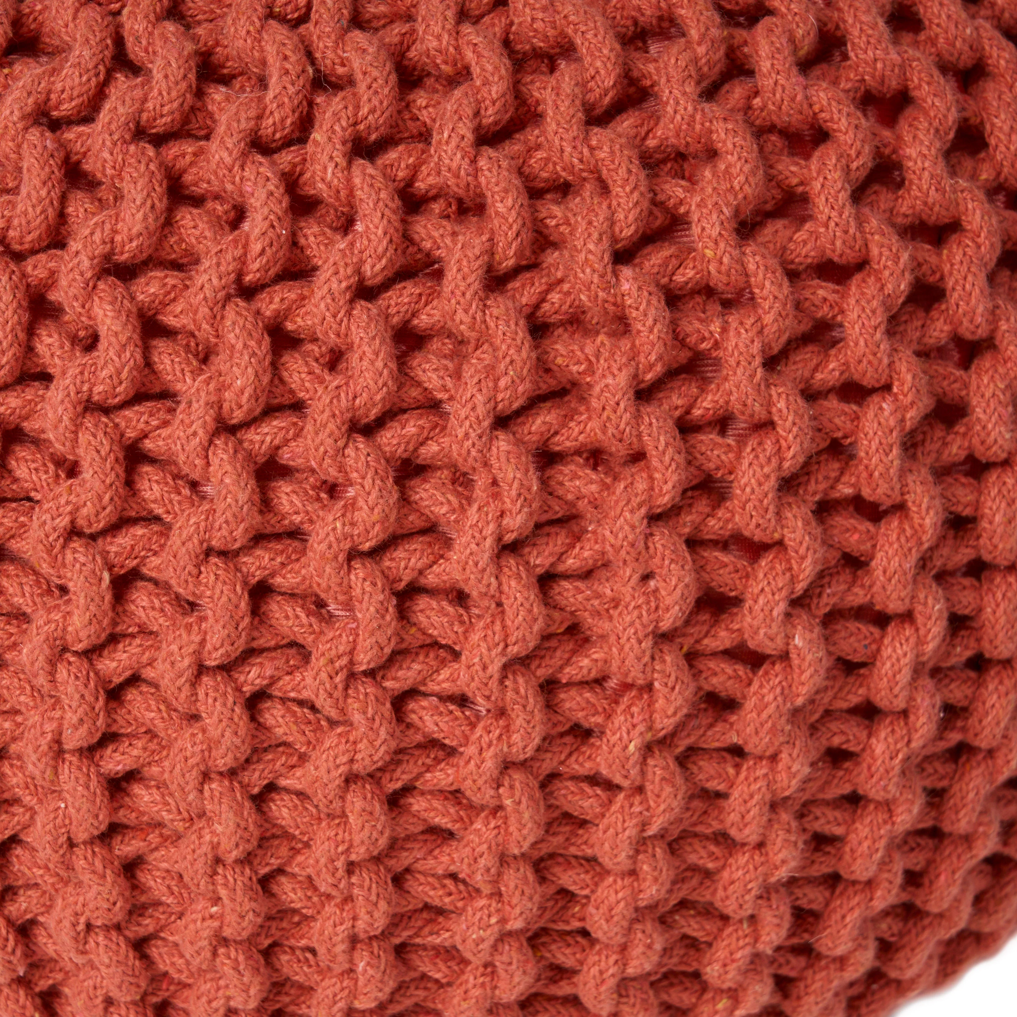 Poona Handcrafted Modern Cotton Pouf - furnishings