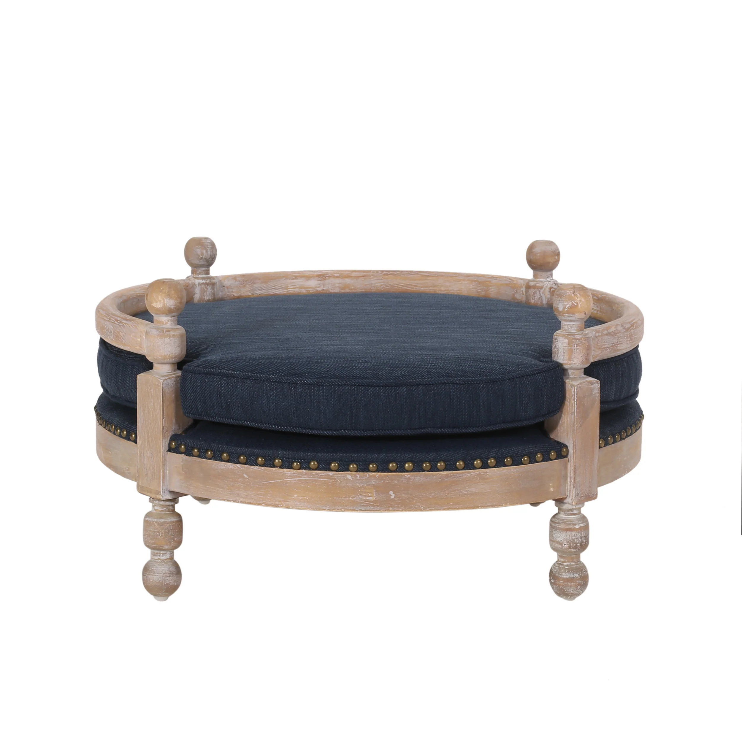 Corbett Contemporary Upholstered Medium Pet Bed with Wood Frame - furnishings