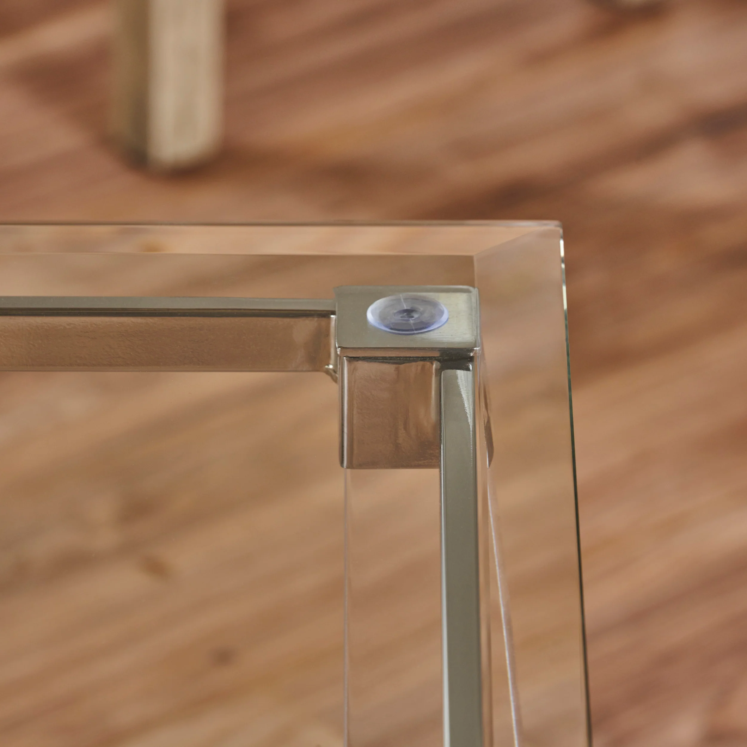 Orson Acrylic and Tempered Glass Square Side Table - furnishings