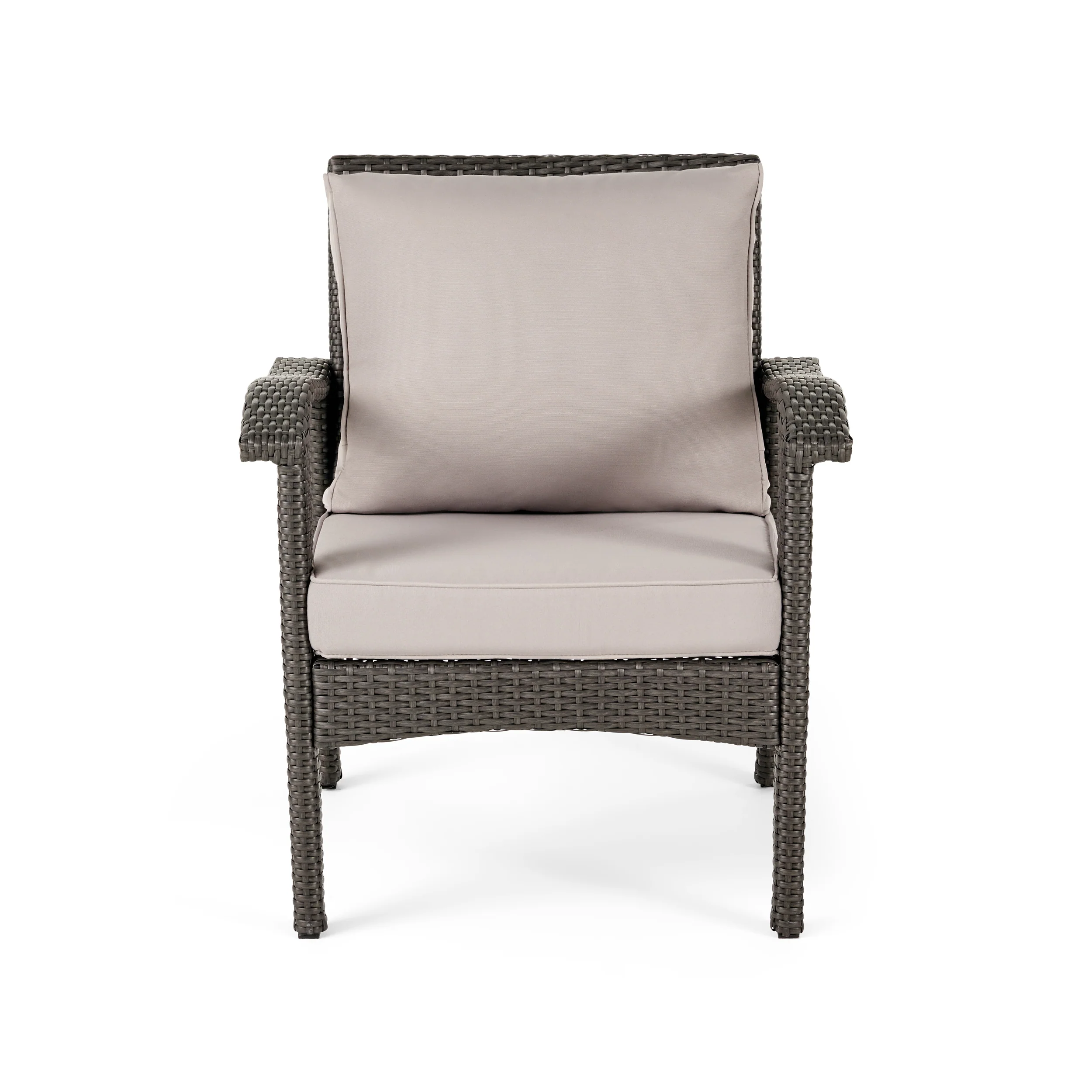 Mckynzie Outdoor 4 Seater Wicker Chat Set with Fire Pit - furnishings