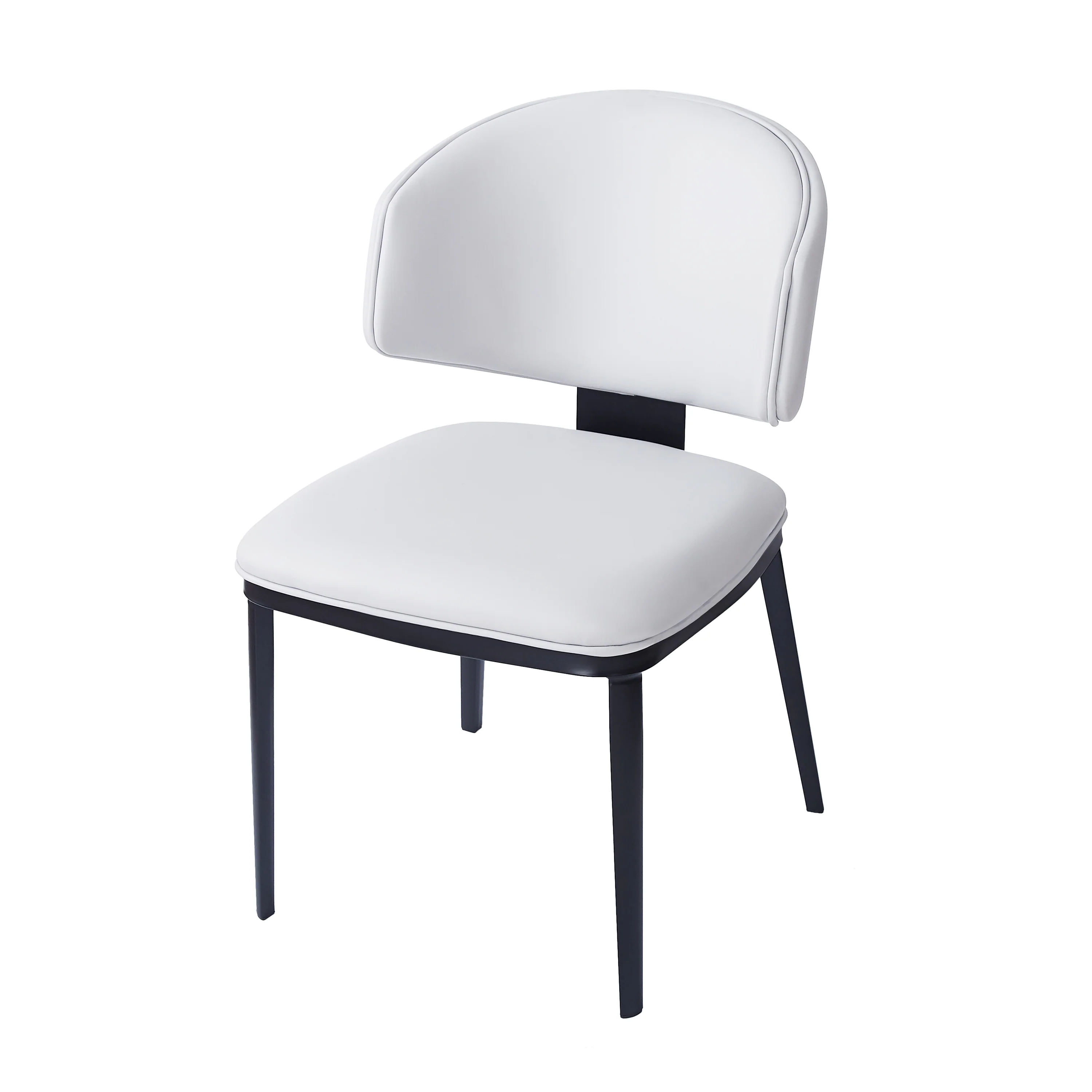 Lunare Modern PU Leather Upholstered Dining Chairs, Set of 2 - furnishings