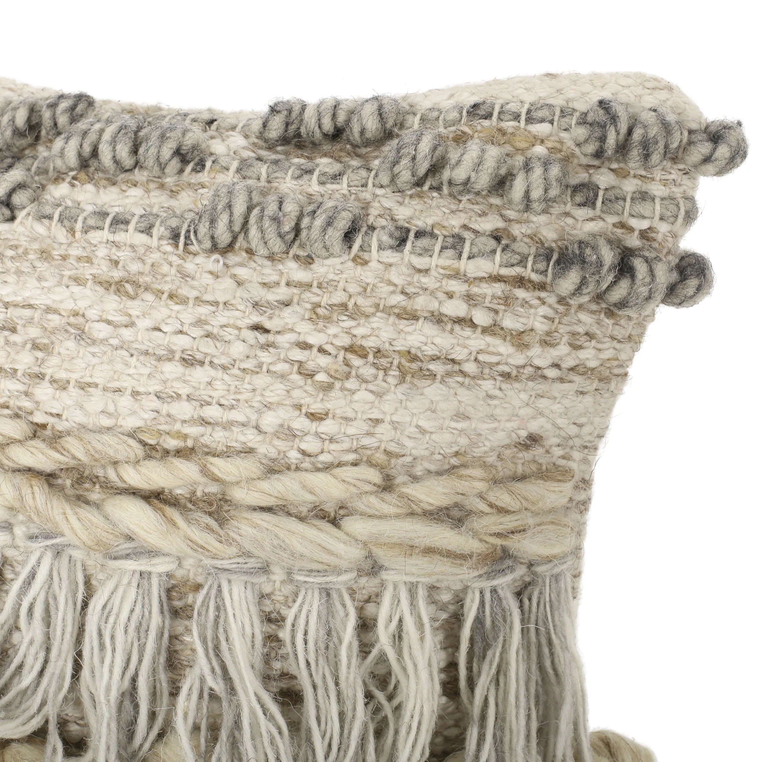 Aldric Hand-Loomed Boho Pillow Cover - furnishings