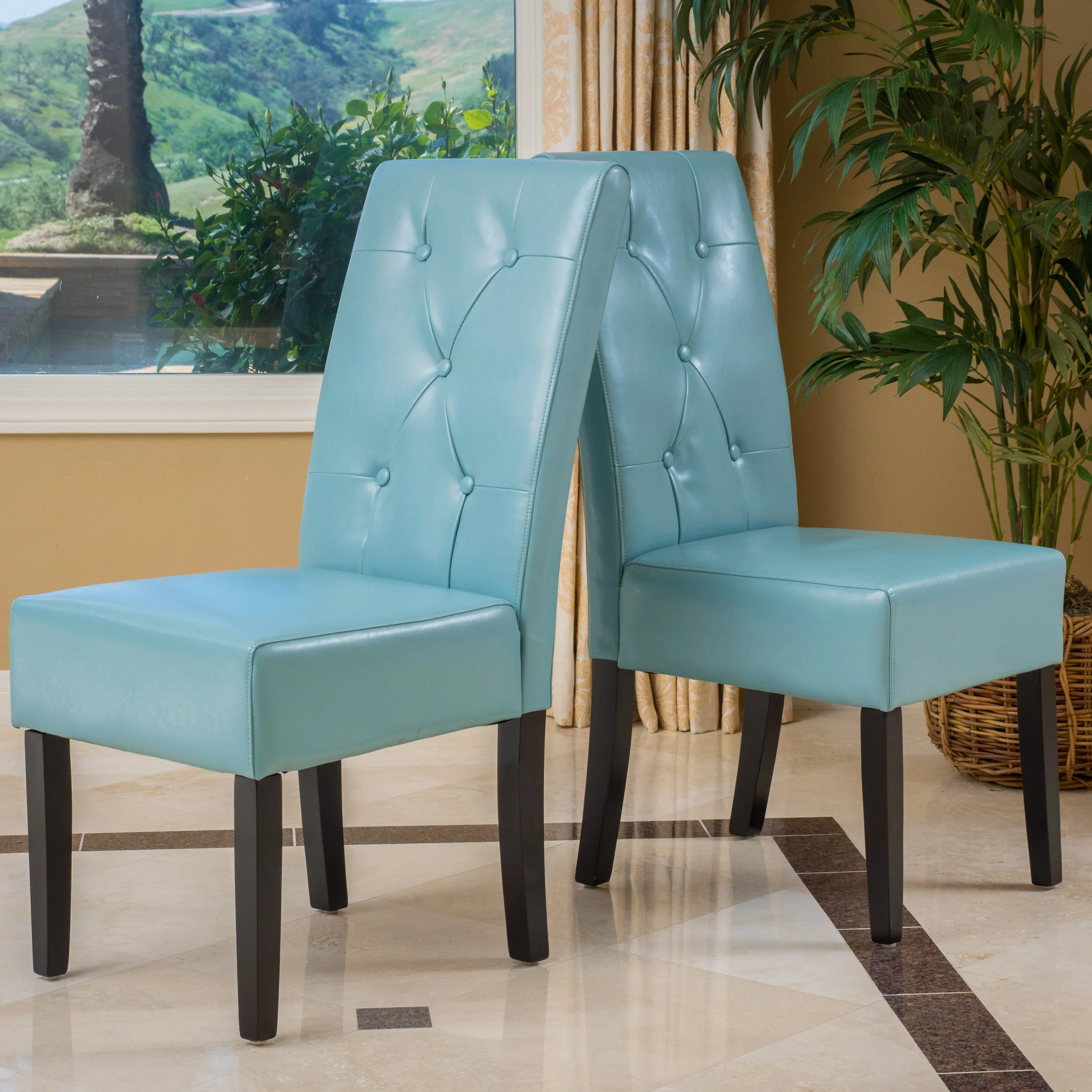 Alexander Bonded Leather Dining Chair - furnishings