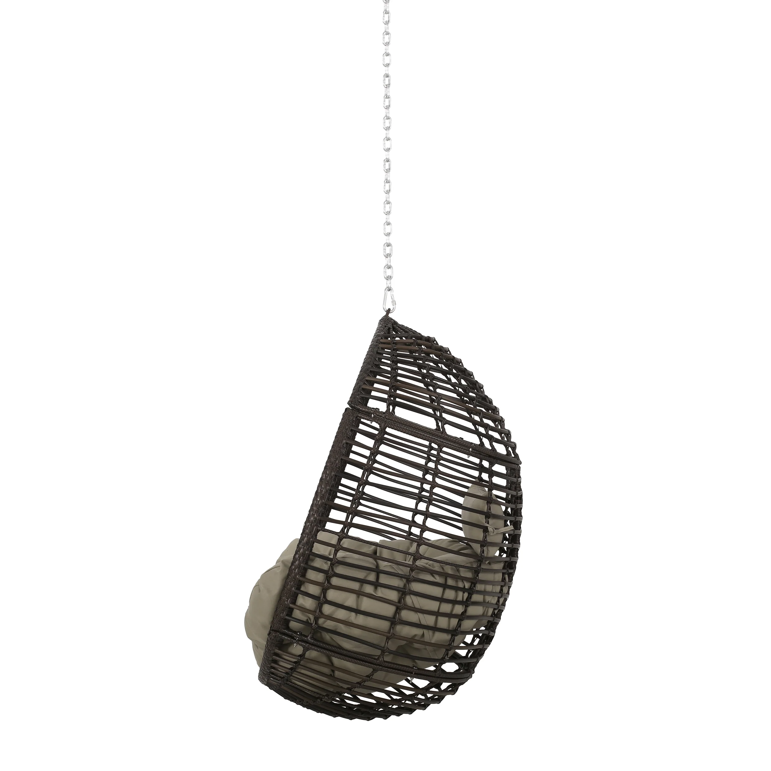 Hempstead Indoor/Outdoor Wicker Hanging Teardrop / Egg Chair (NO STAND) - furnishings