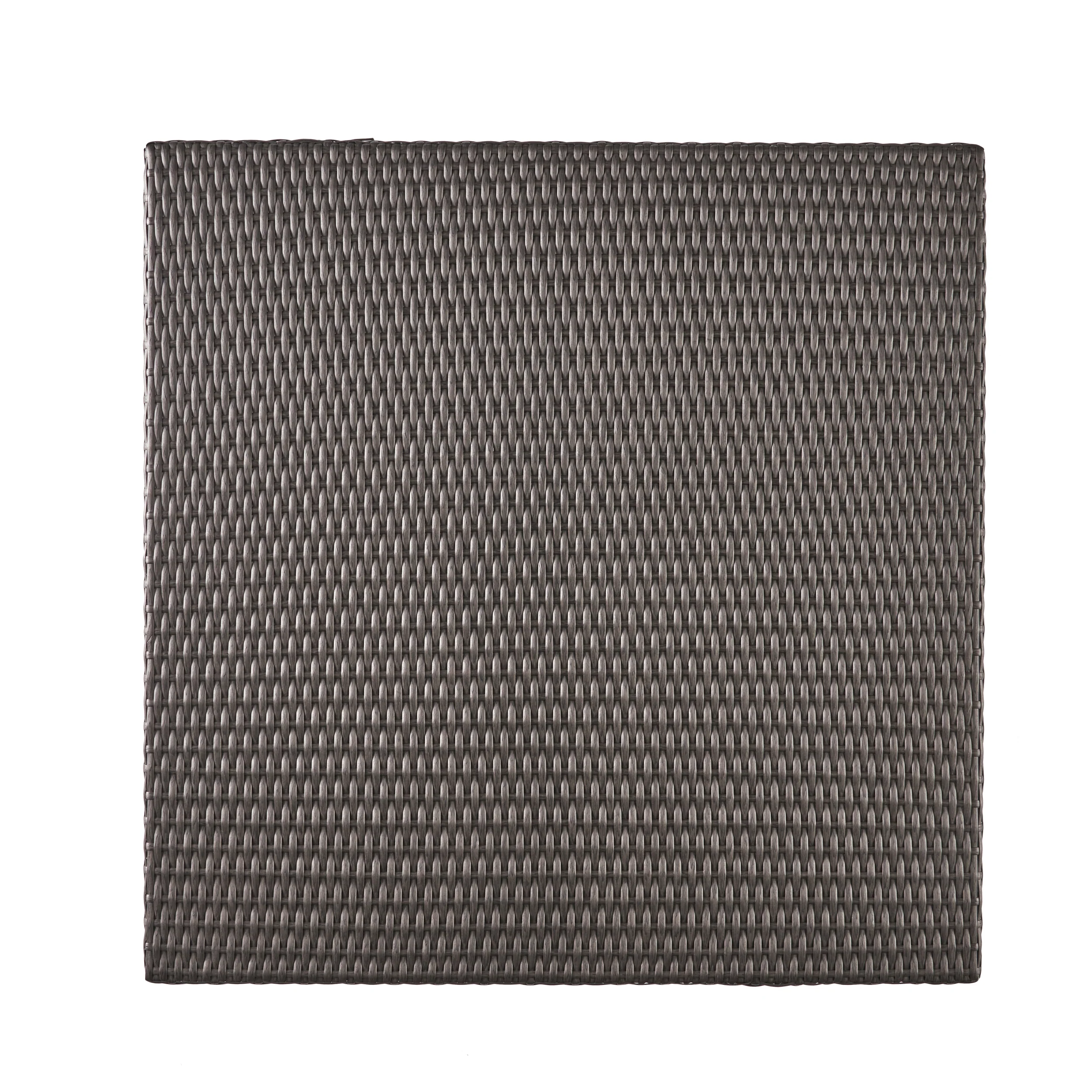 Hans Outdoor 5 Piece Wicker Dining Set, Grey - furnishings