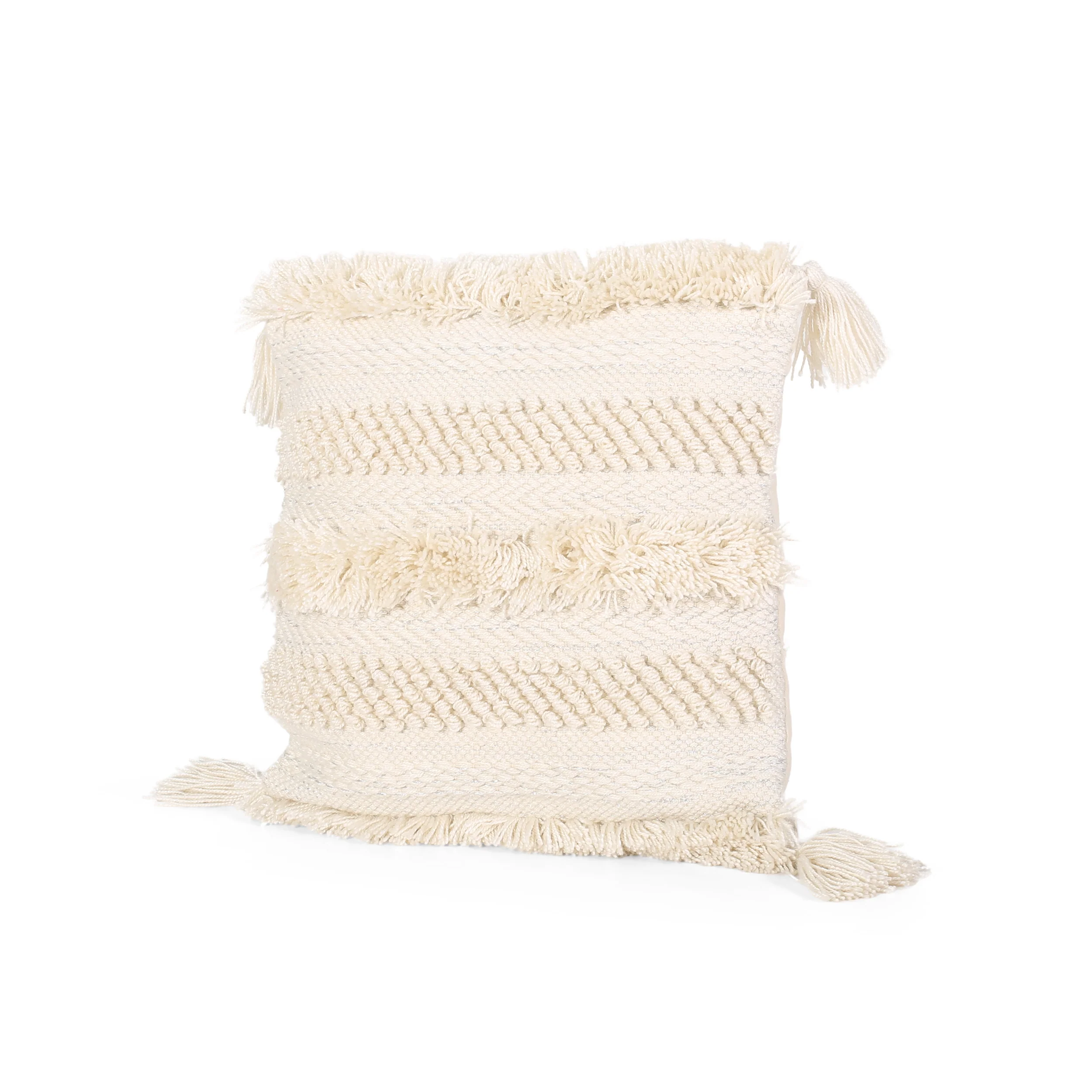 Linda Boho Yarn and Cotton Pillow Cover - furnishings