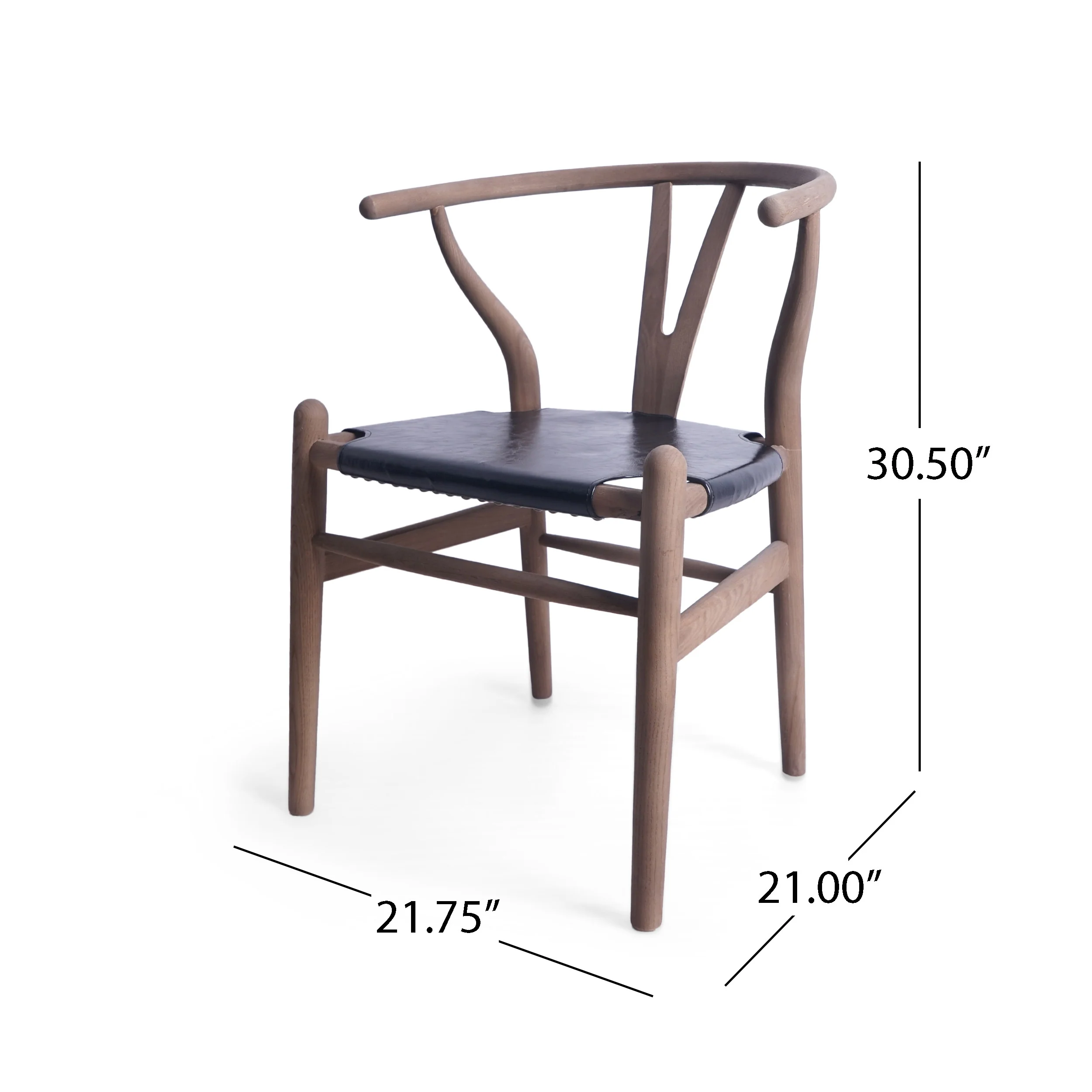 Quince Mid Century Boho Ash Wood Dining Chairs, Set of 2 - furnishings