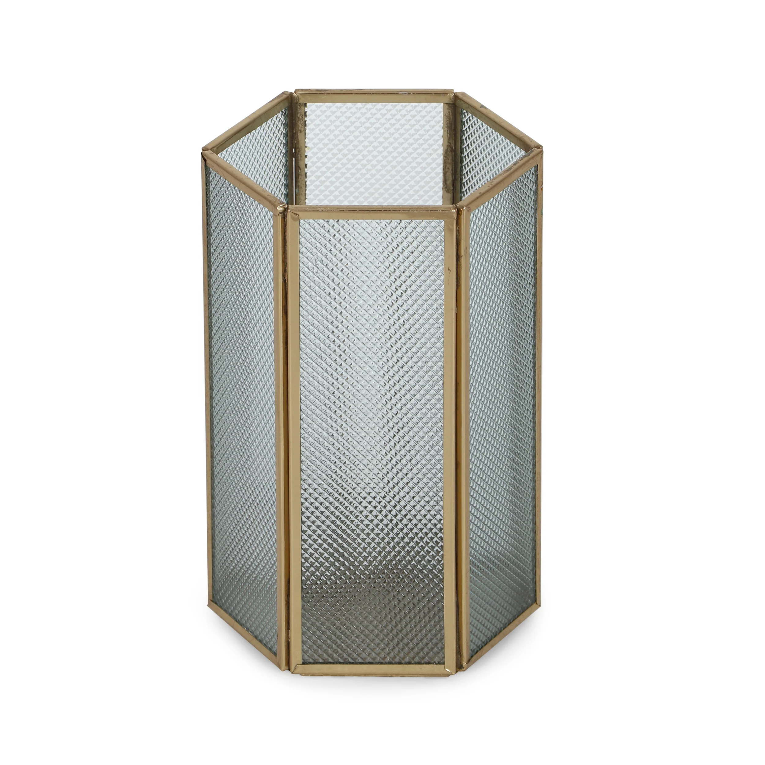 Albara Handmade Glass Panel Candle Holder - furnishings