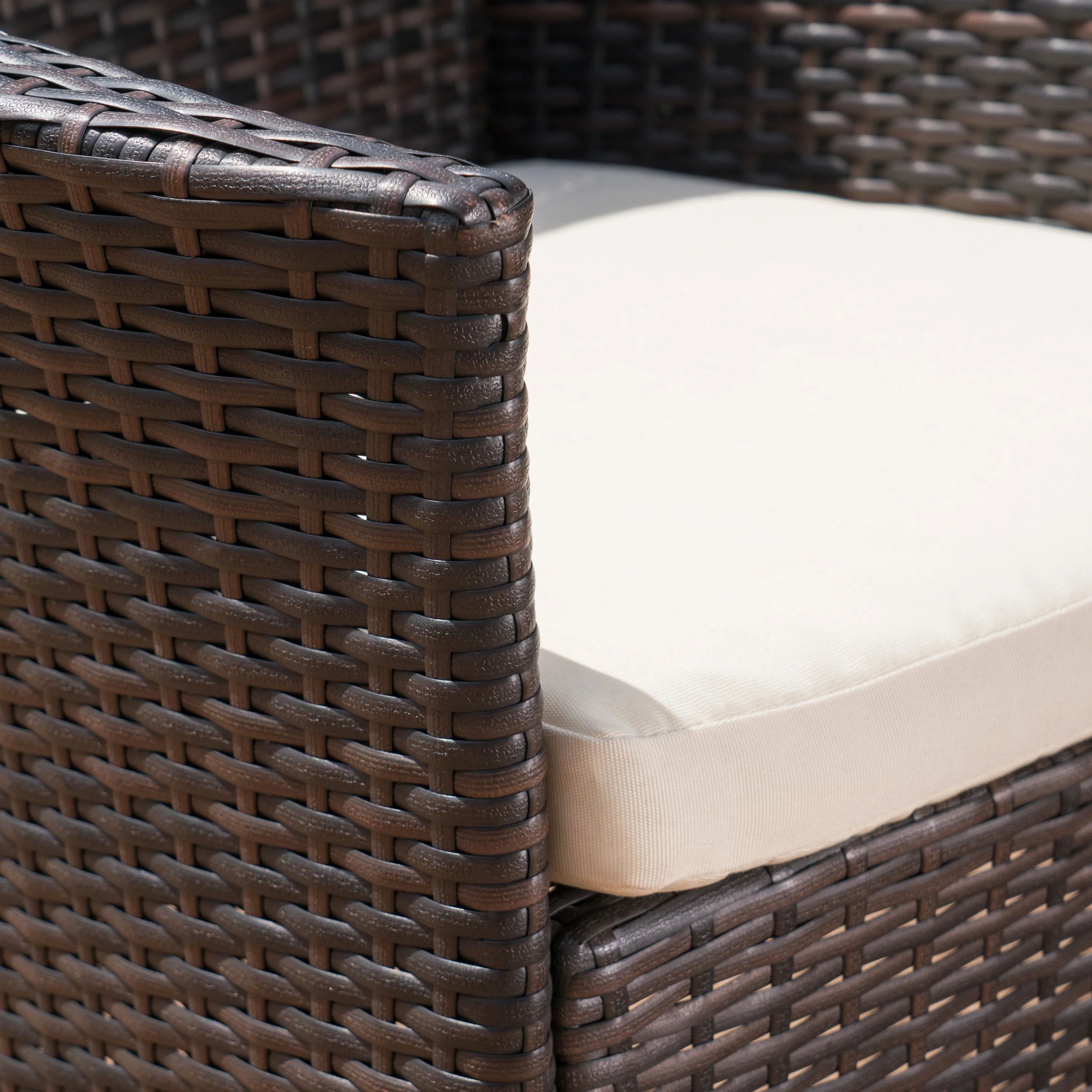Truda Outdoor 6 Piece Wicker Dining Set with Concrete Dining Table and Bench - furnishings