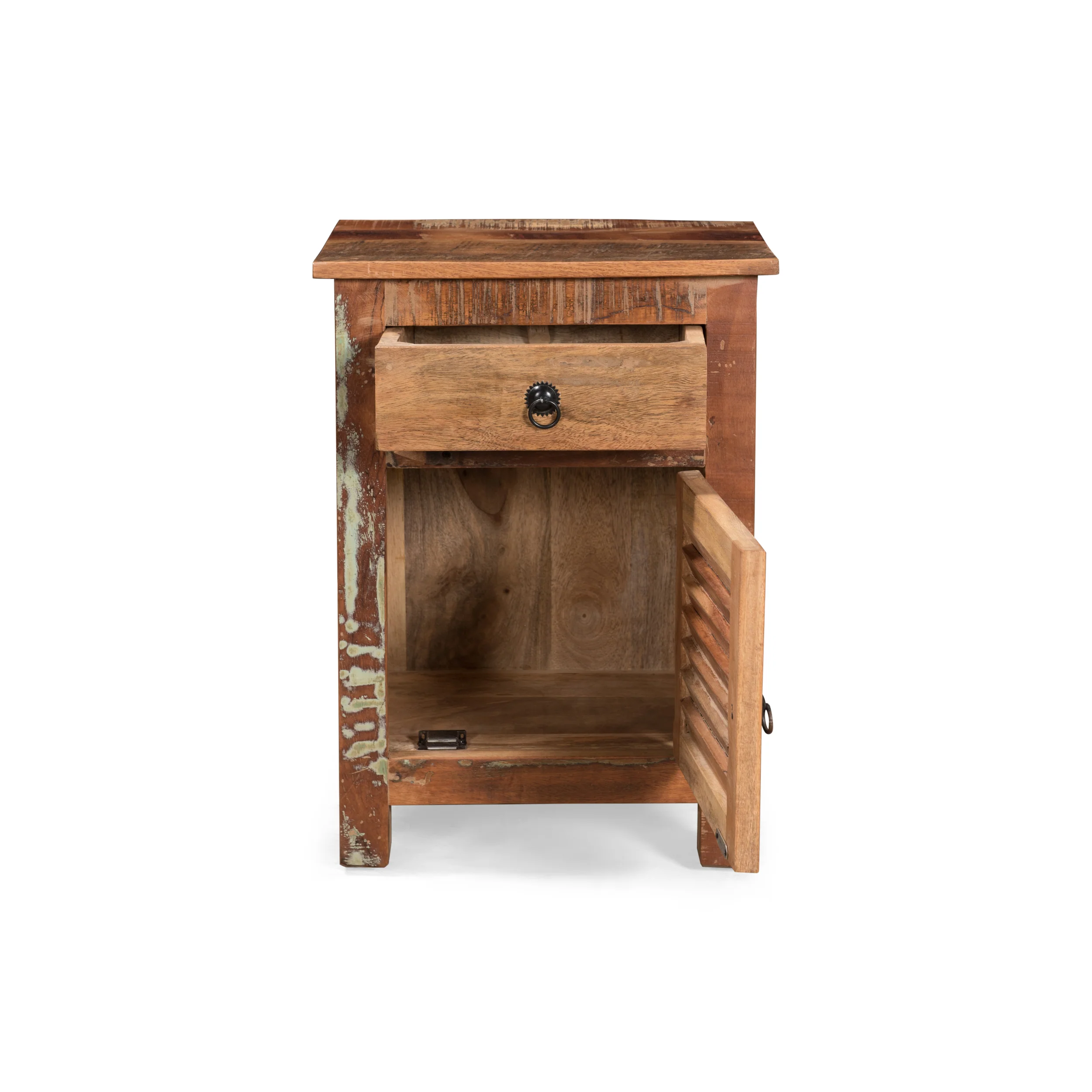 Salome Wooden Side Table with Drawer - furnishings
