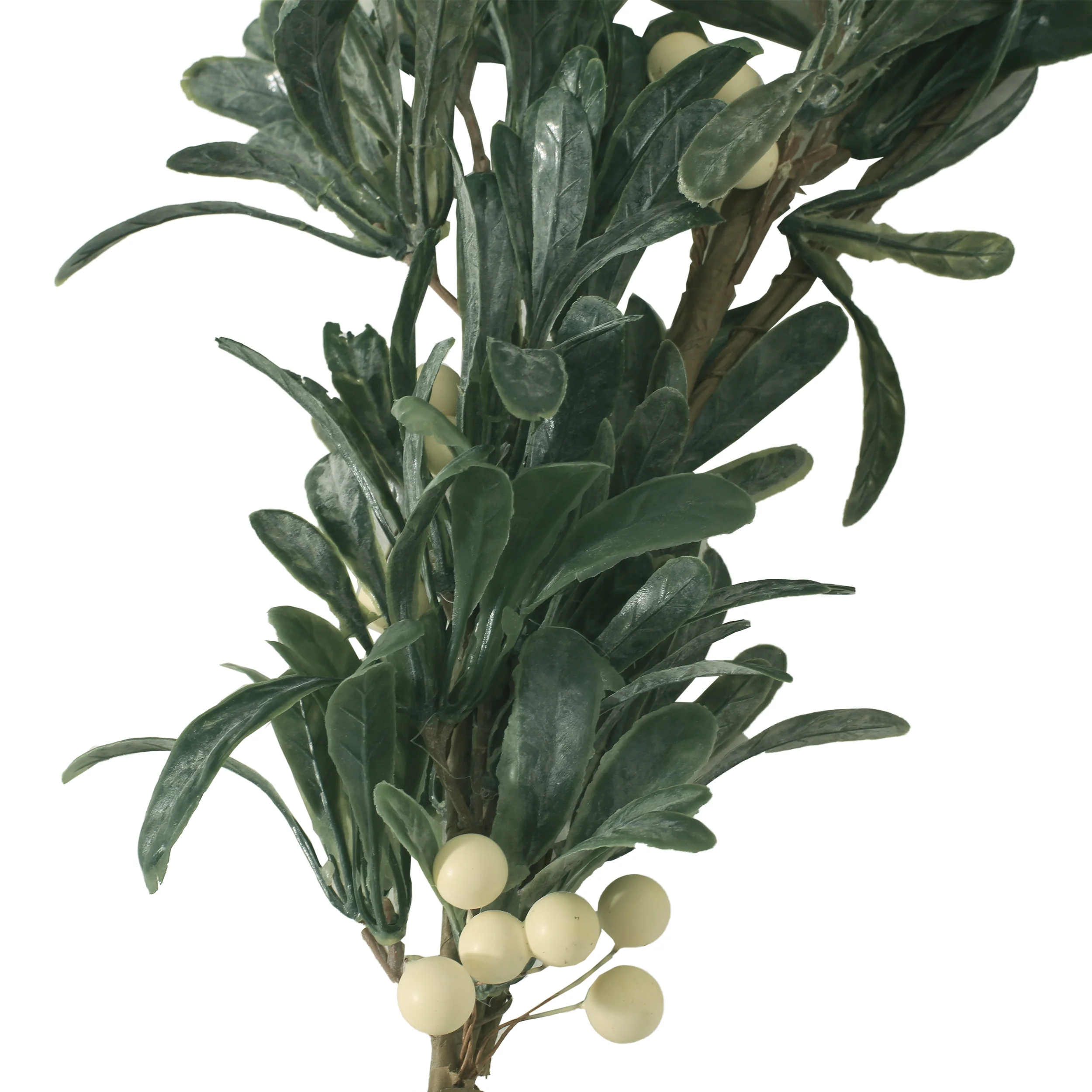 Mina 4.5-foot Snowberry Artificial Garland, Green and White - furnishings