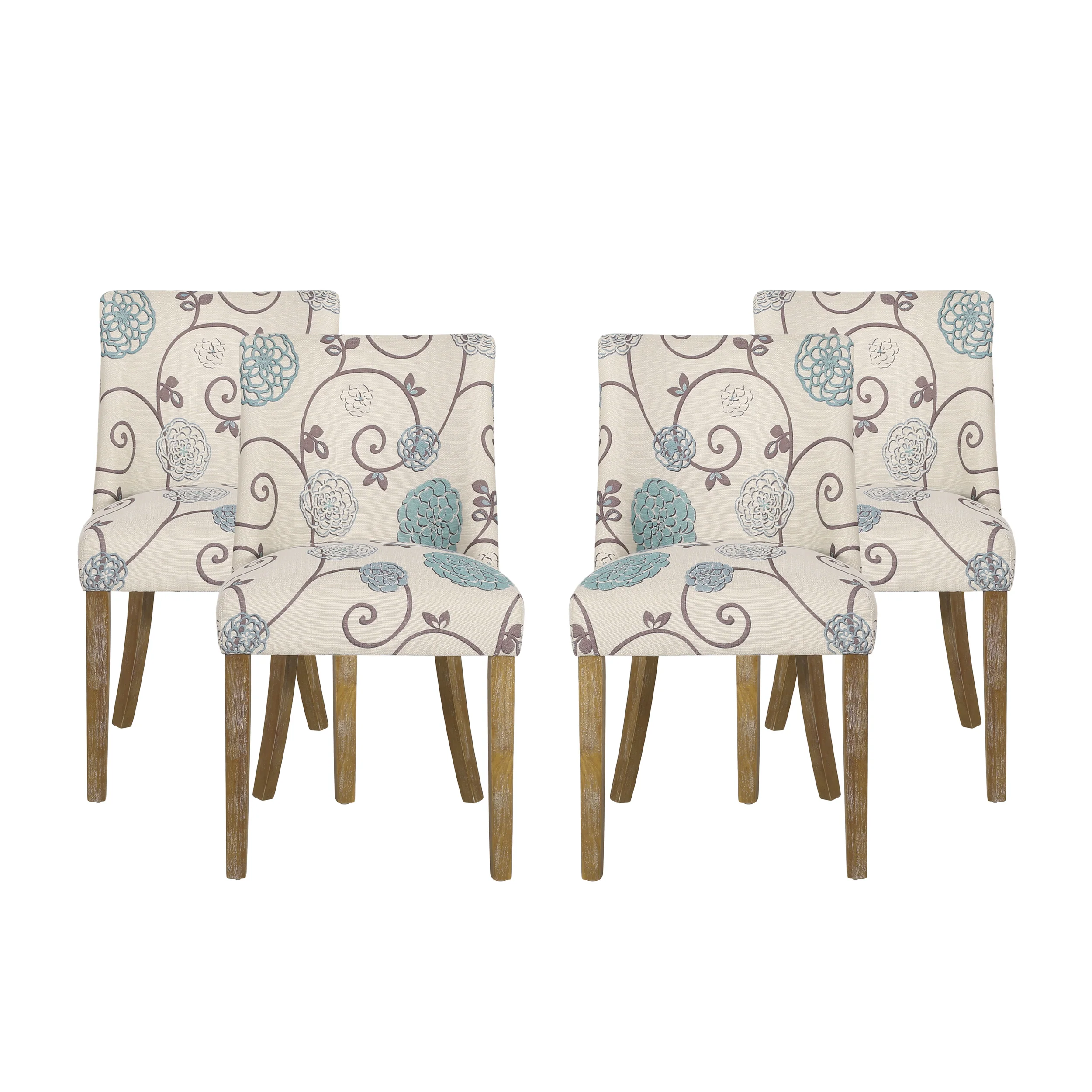Gladwin Contemporary Fabric Dining Chairs, Set of 4 - furnishings