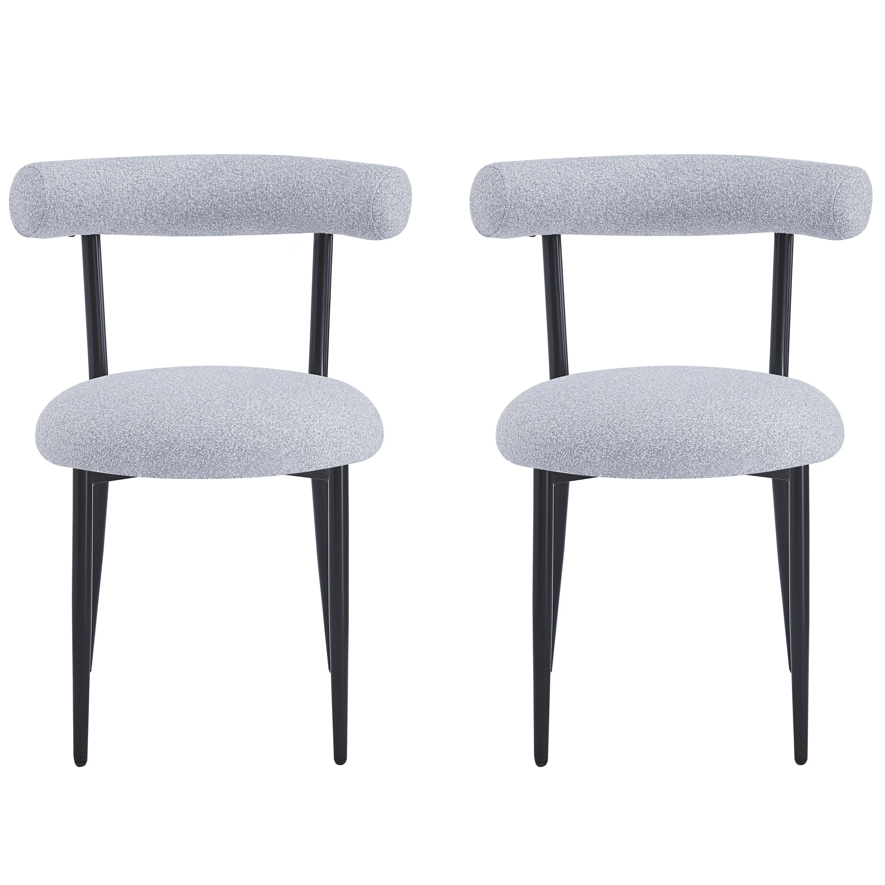 Daimona Fabric Upholstered Dining Chairs, Set of 2 - furnishings