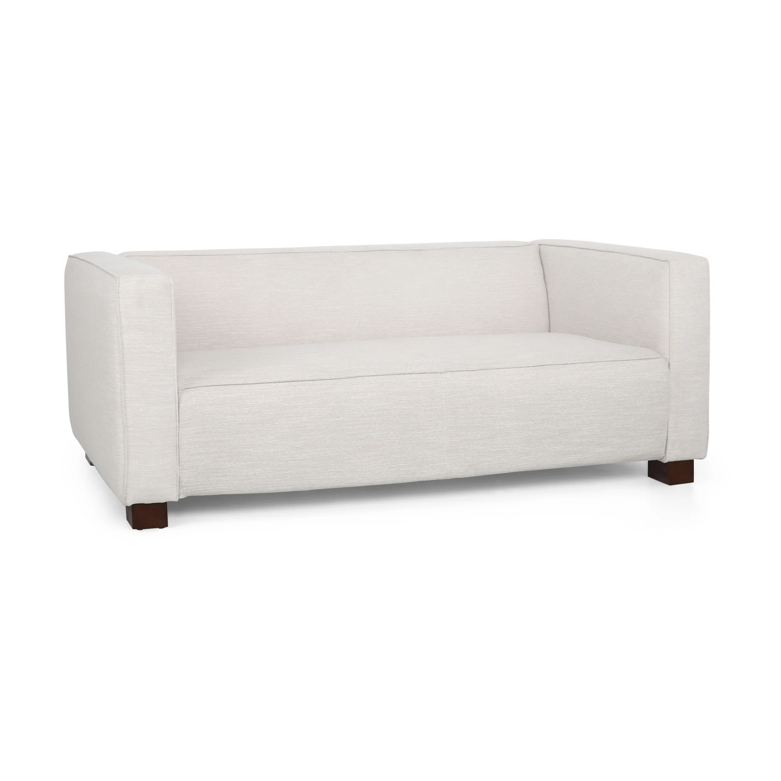 Pamsha Contemporary Fabric Upholstered Loveseat - furnishings