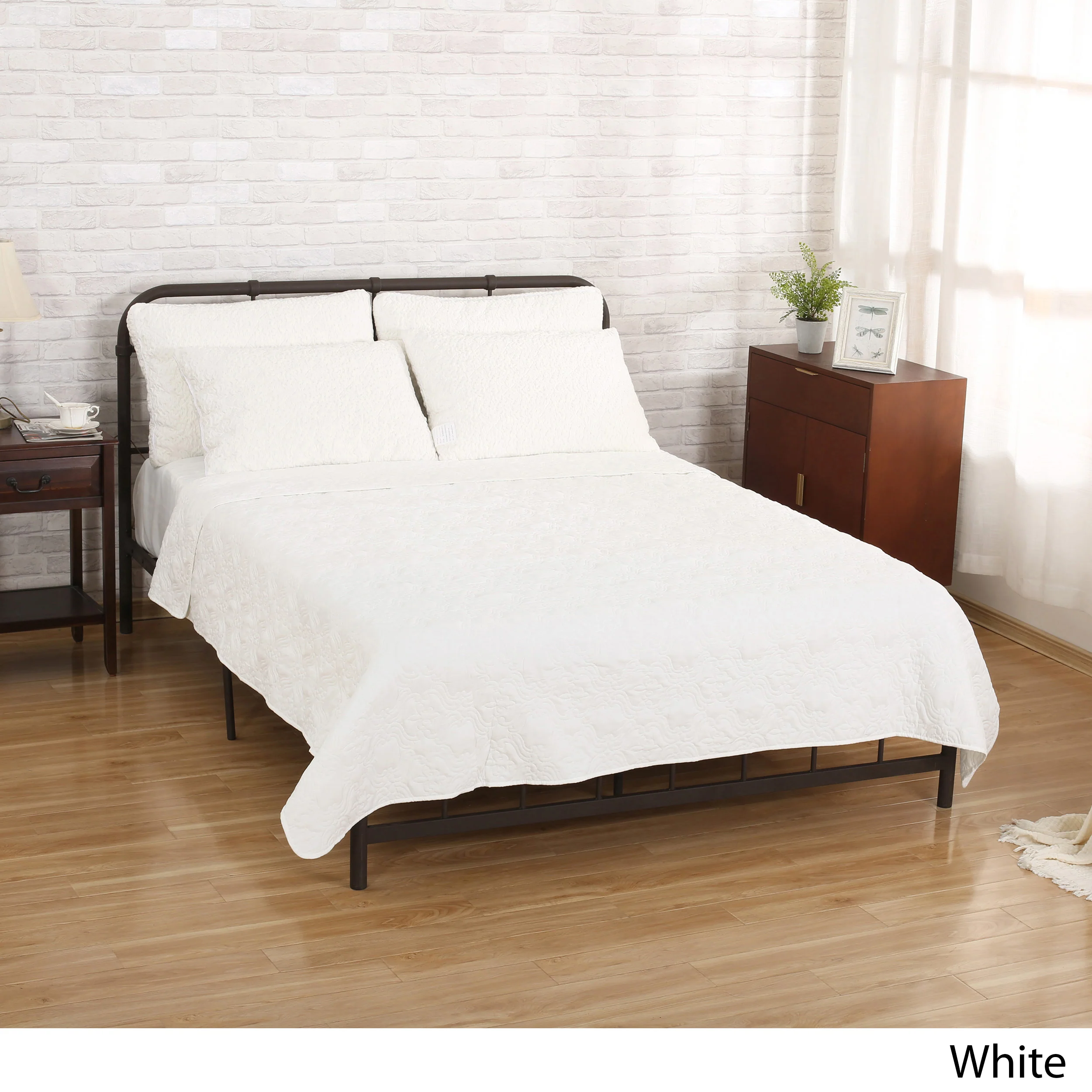 Landyn Double Bed Fabric Quilt - furnishings