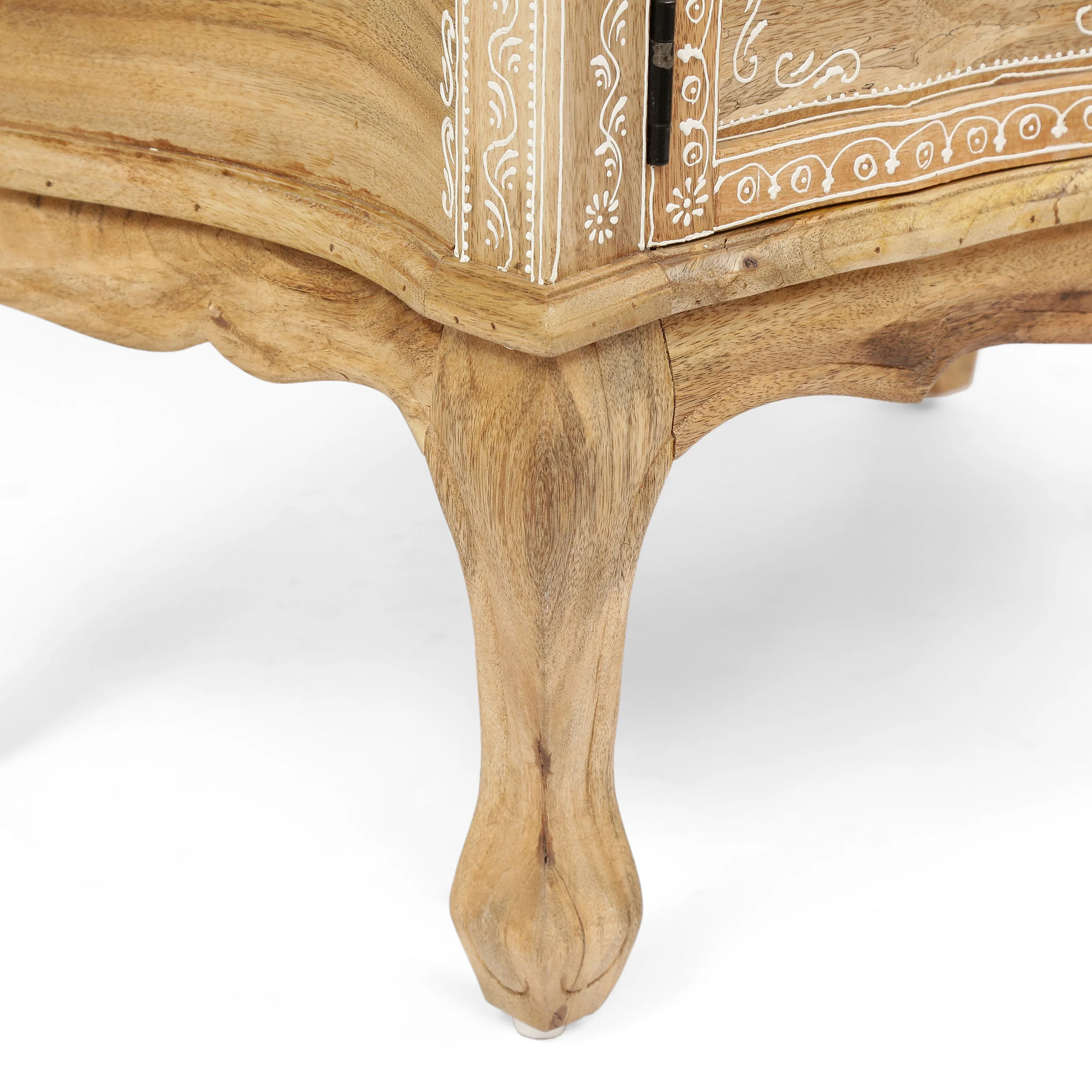 Naylor Handcrafted Boho Mango Wood Cabinet - furnishings
