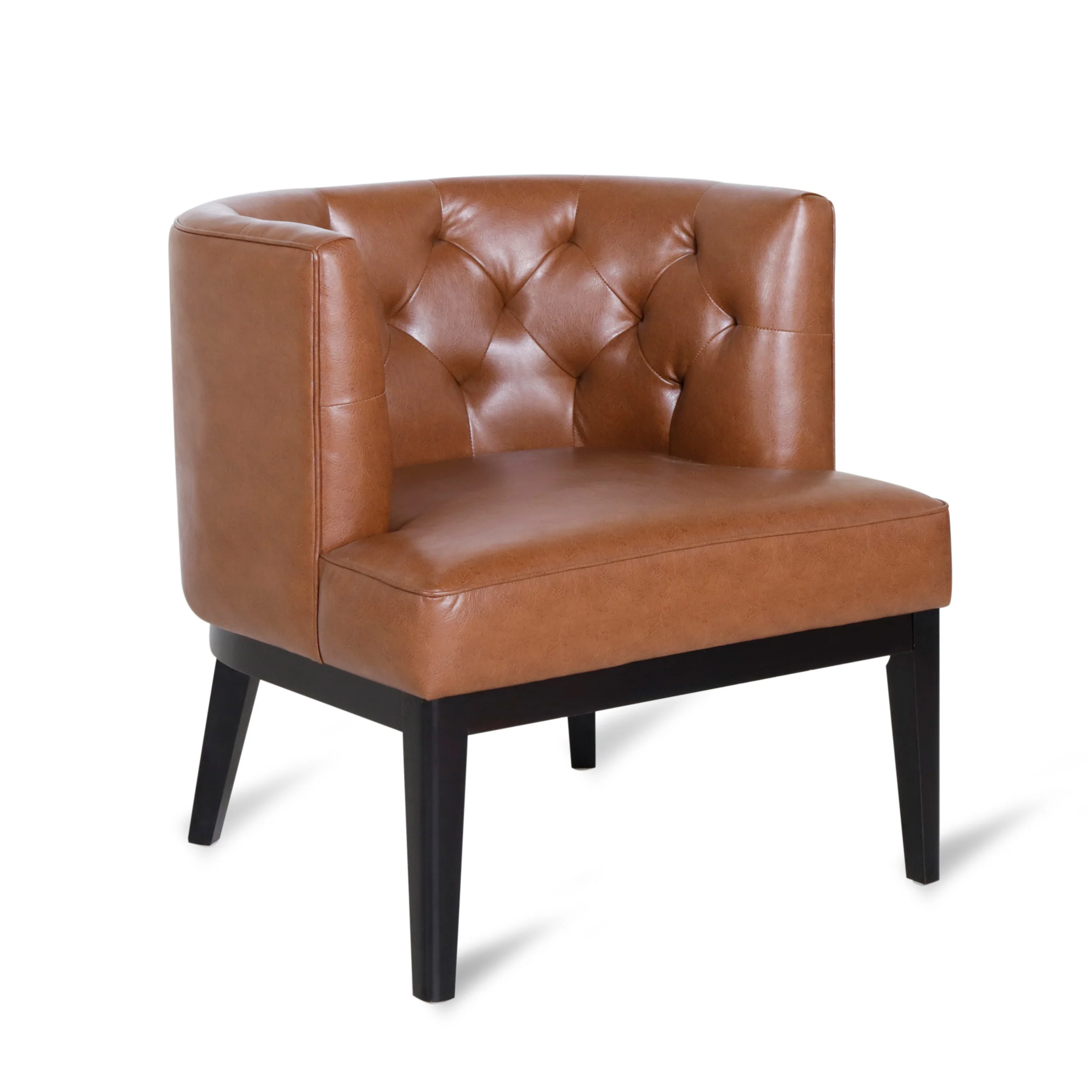 Evans Contemporary Fabric Tufted Accent Chair - furnishings