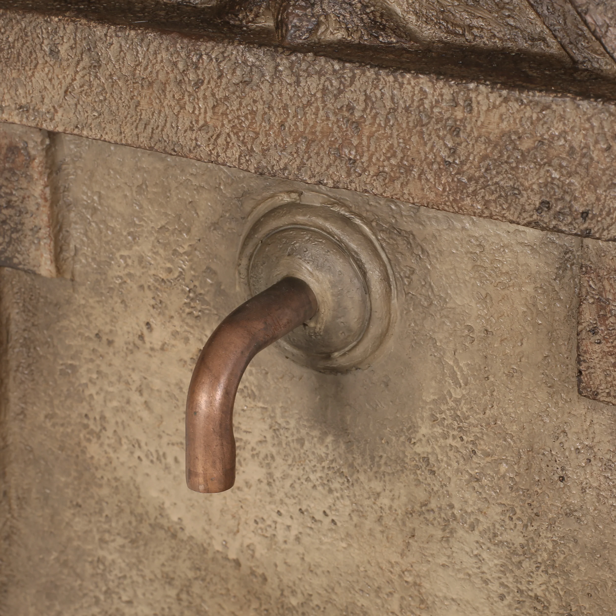 Frederick Outdoor Single Spout Fountain, Light Brown - furnishings