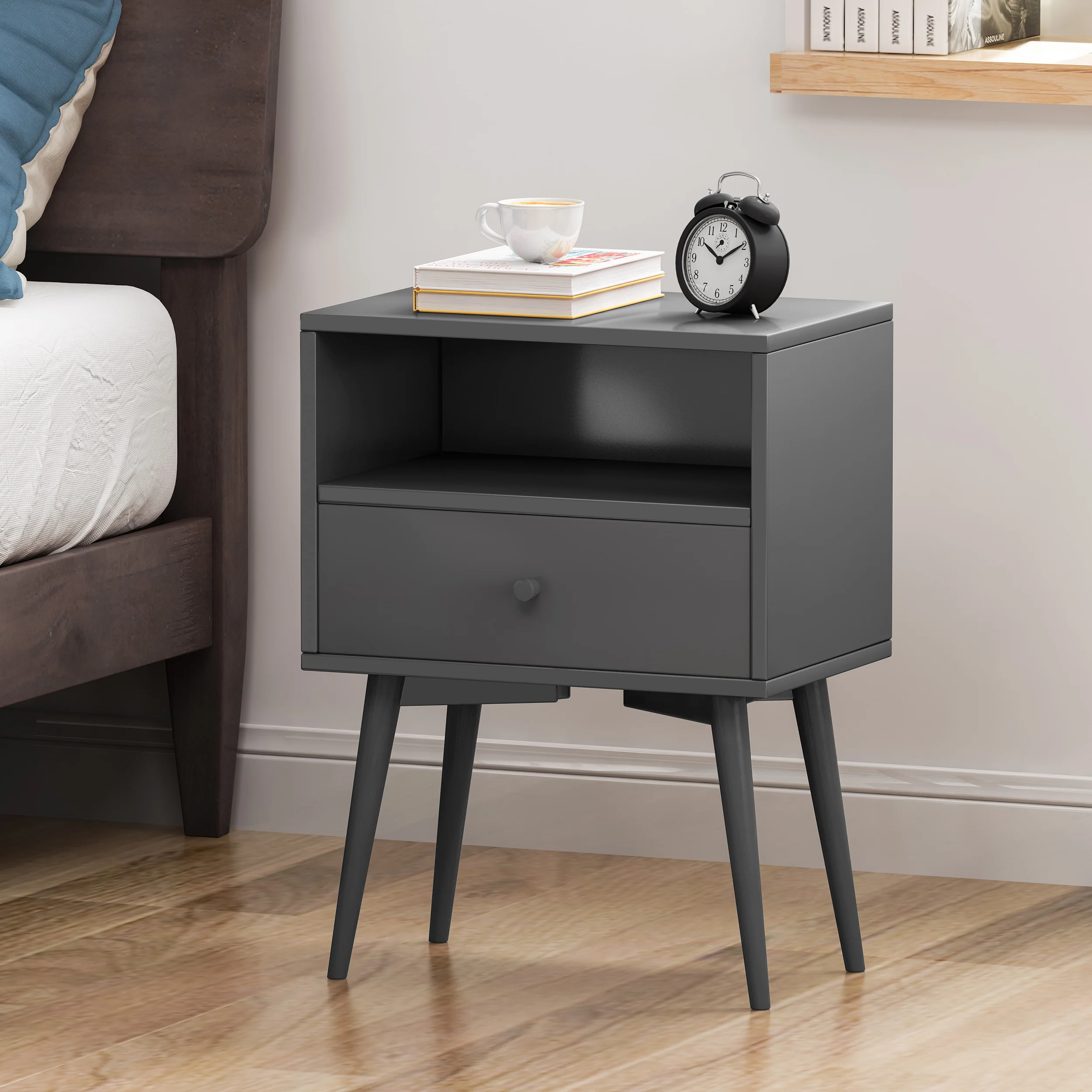 Ponelli Mid-Century Modern Side Table - furnishings