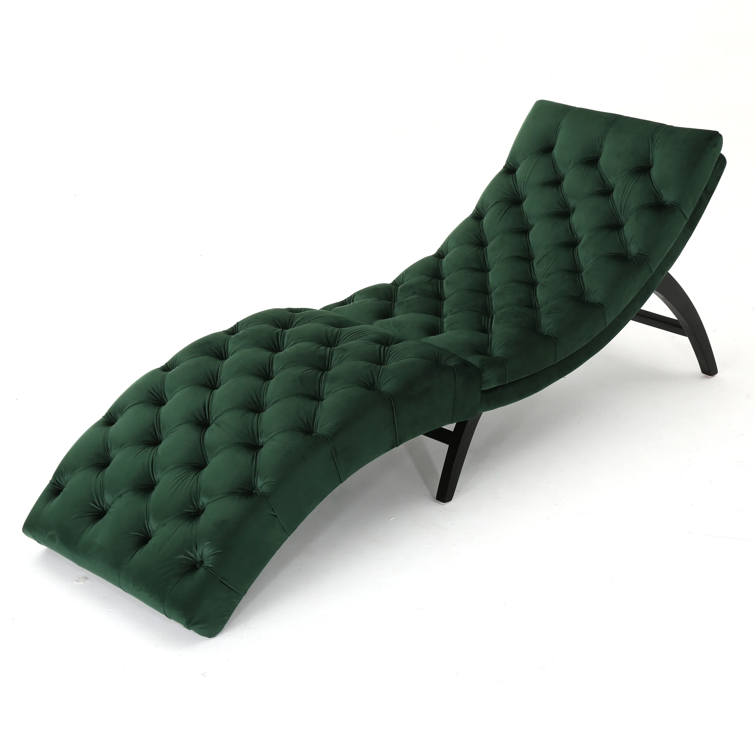 Grasby Tufted New Velvet Chaise Lounge - furnishings