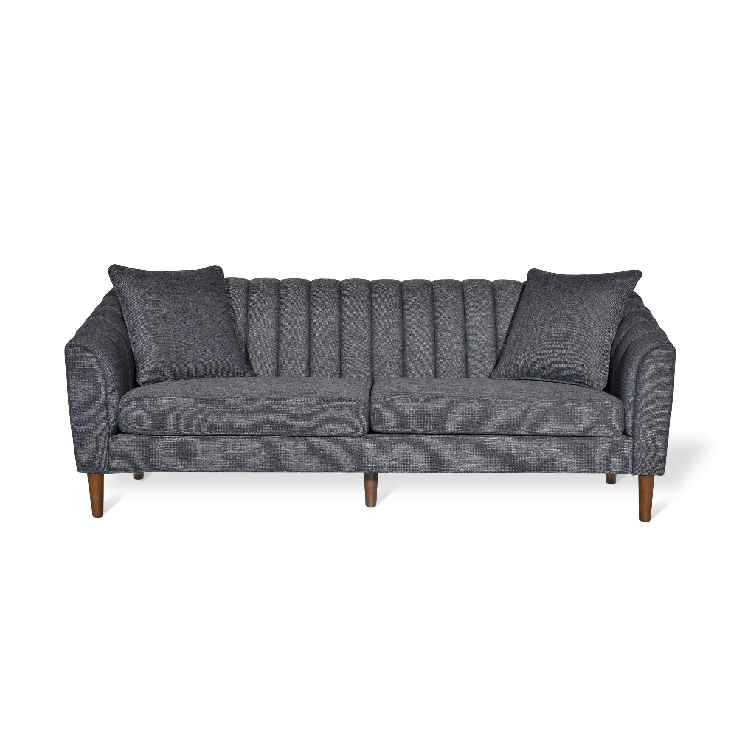 Jeannie Contemporary Fabric 3 Seater Sofa - furnishings