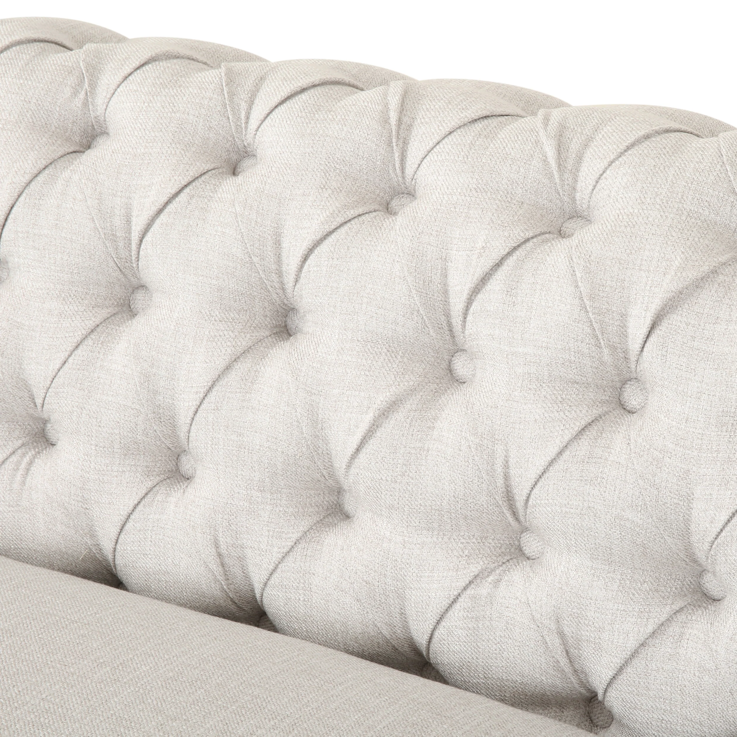 Rachel 6 Seater Tufted Fabric Chesterfield Sectional - furnishings