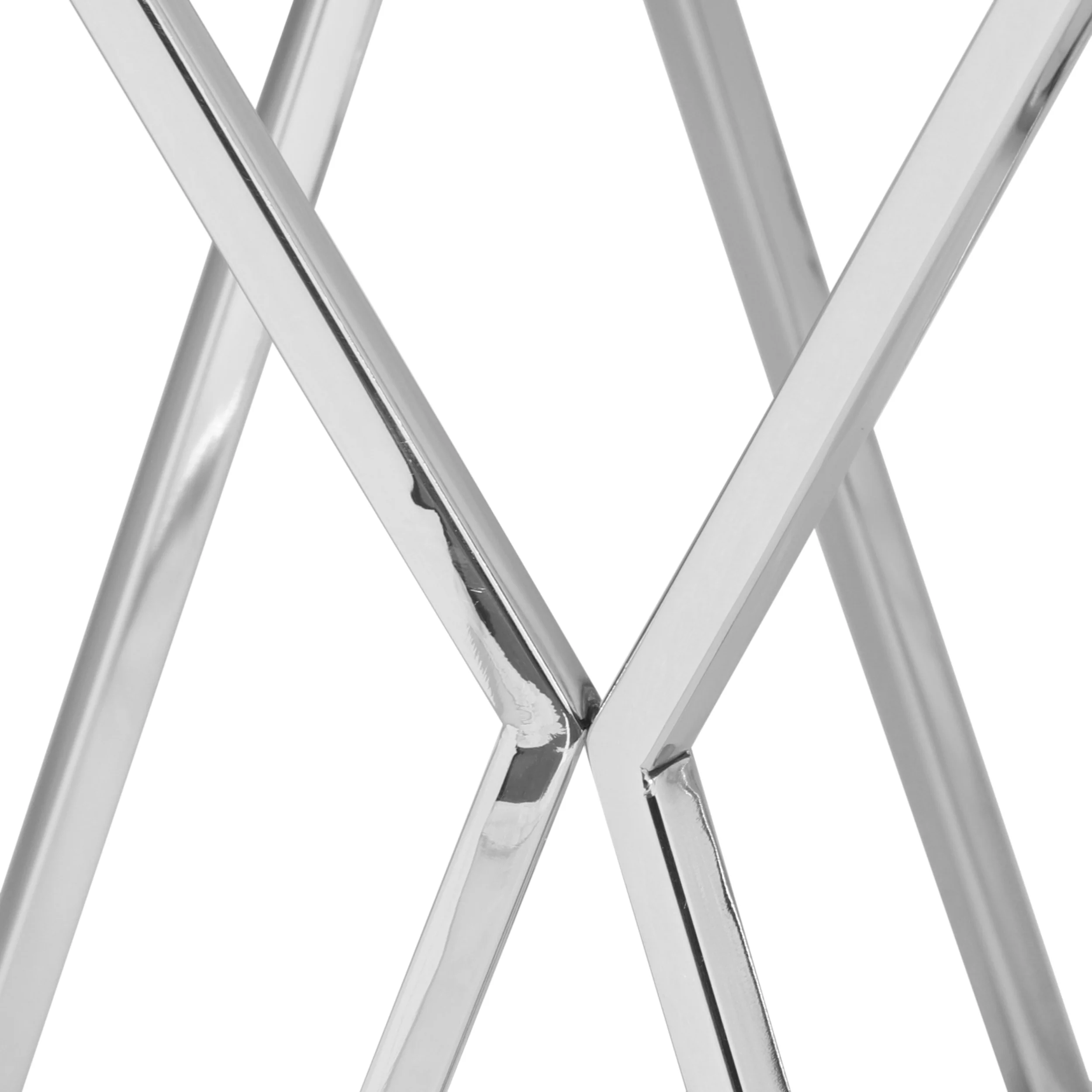 Bellion Rustic Glam Handcrafted Mango Wood Side Table, Walnut and Polished Nickel - furnishings
