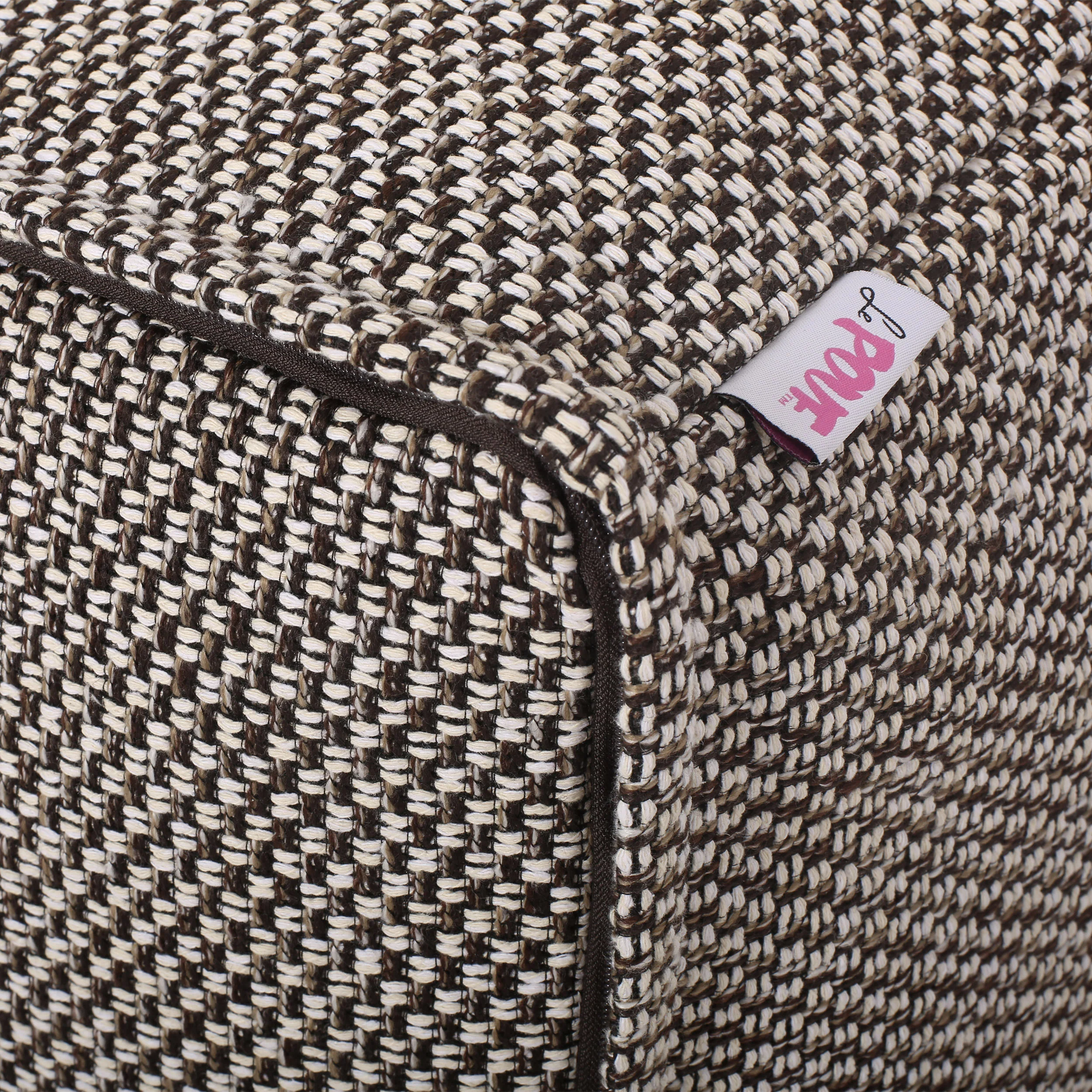 Rakiya Contemporary Fabric Pouf - furnishings
