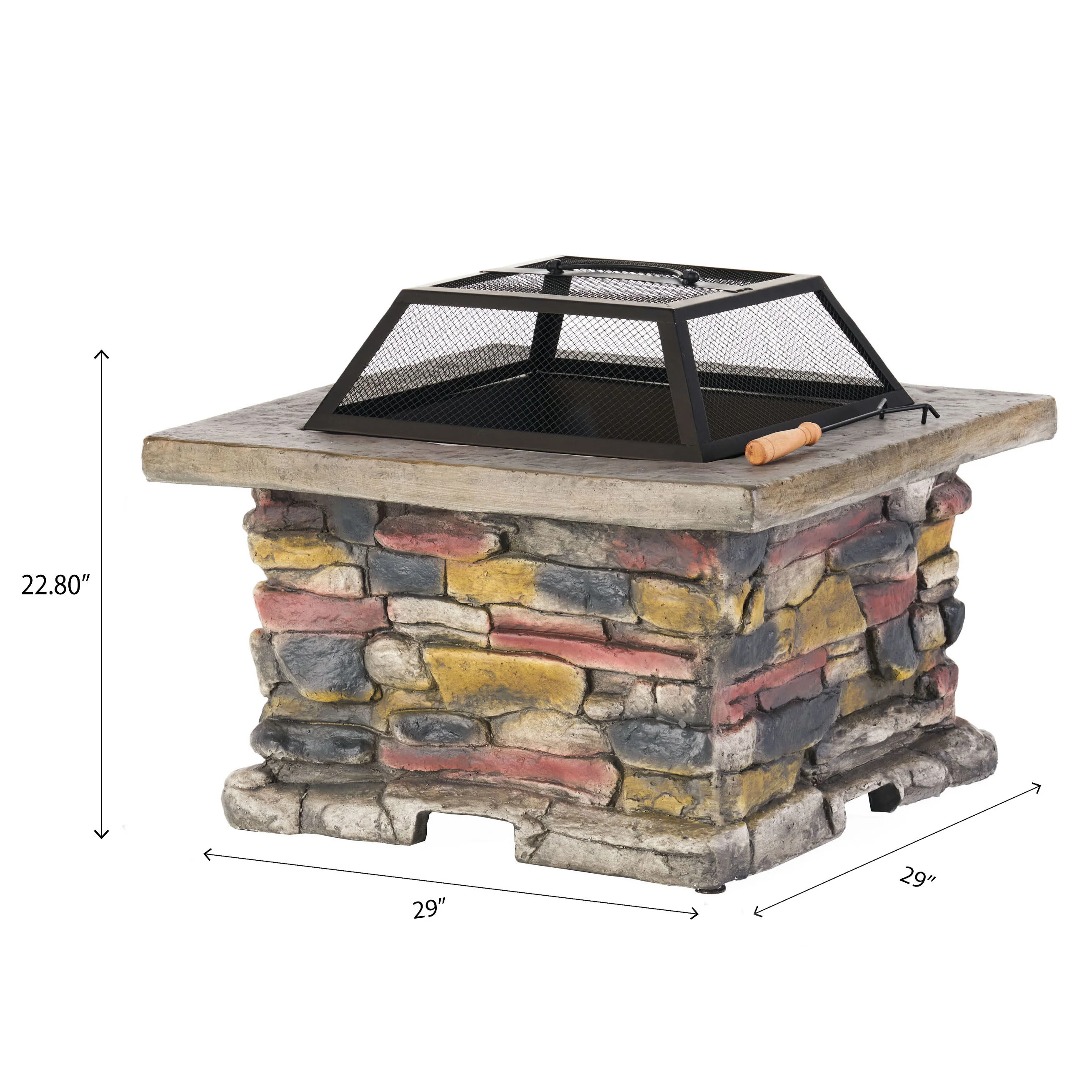 Tundra Natural Stone Fire Pit - furnishings