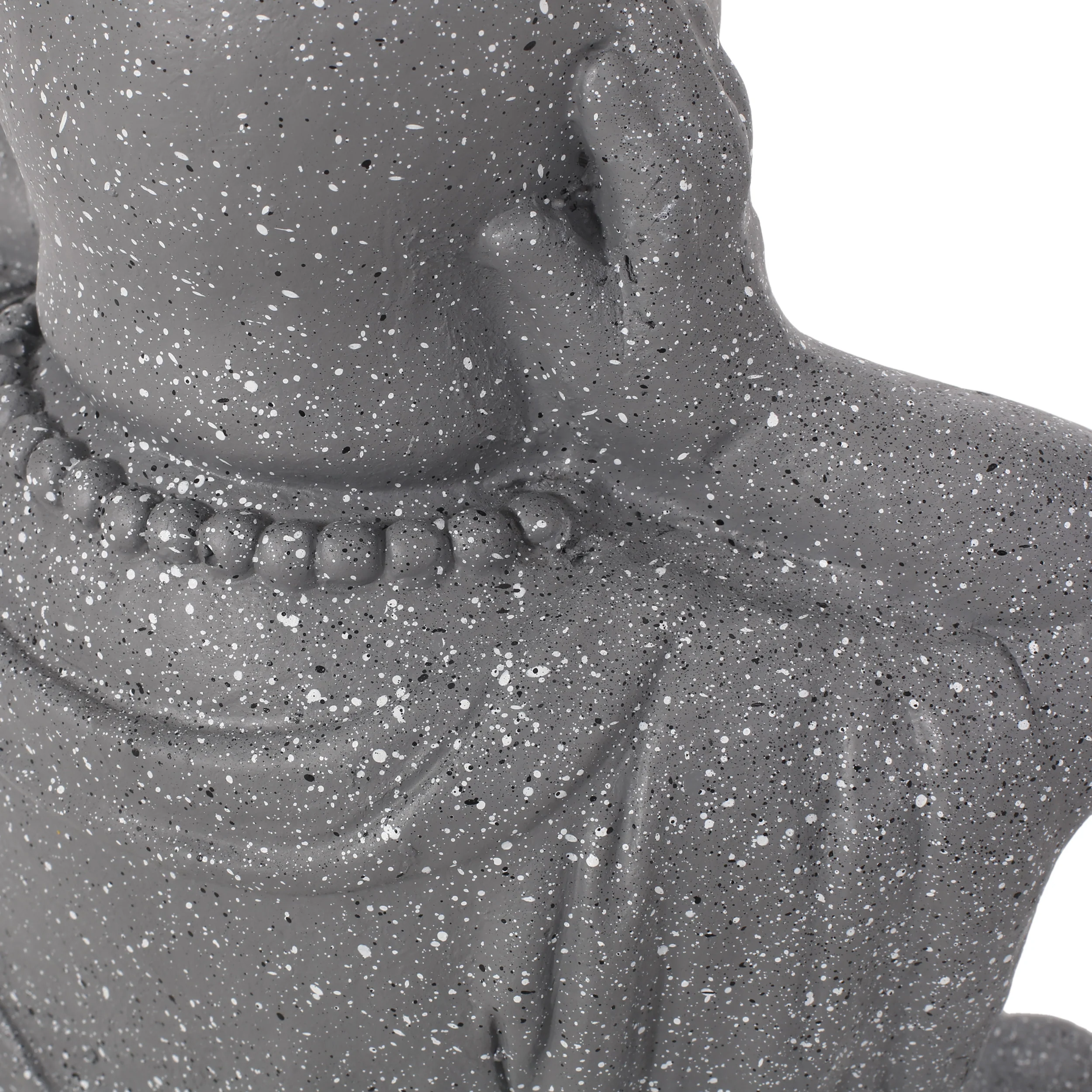 Conneaut Outdoor Hear No Evil Monk Garden Statue, Stone Gray - furnishings