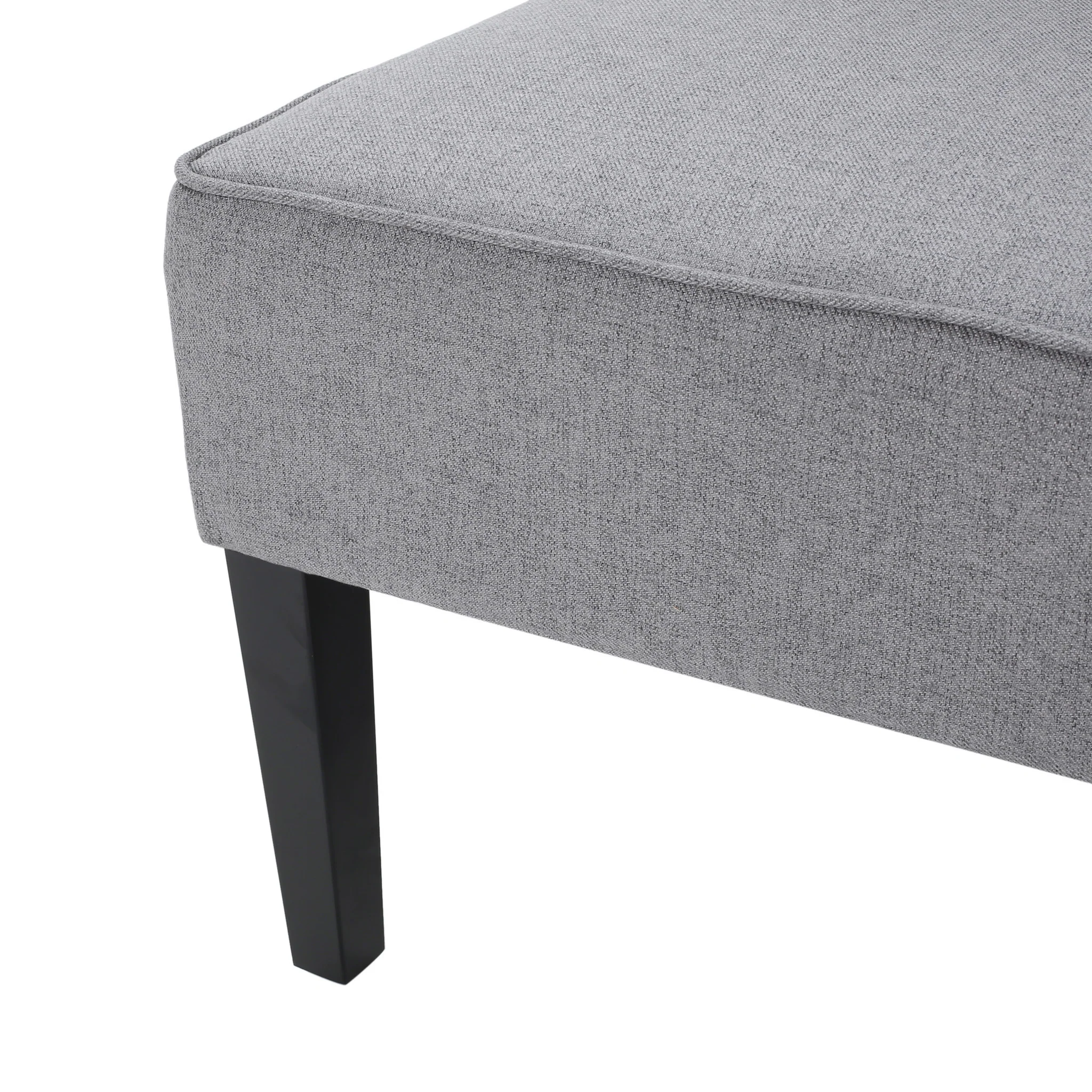 Chandler Grey Fabric Settee - furnishings